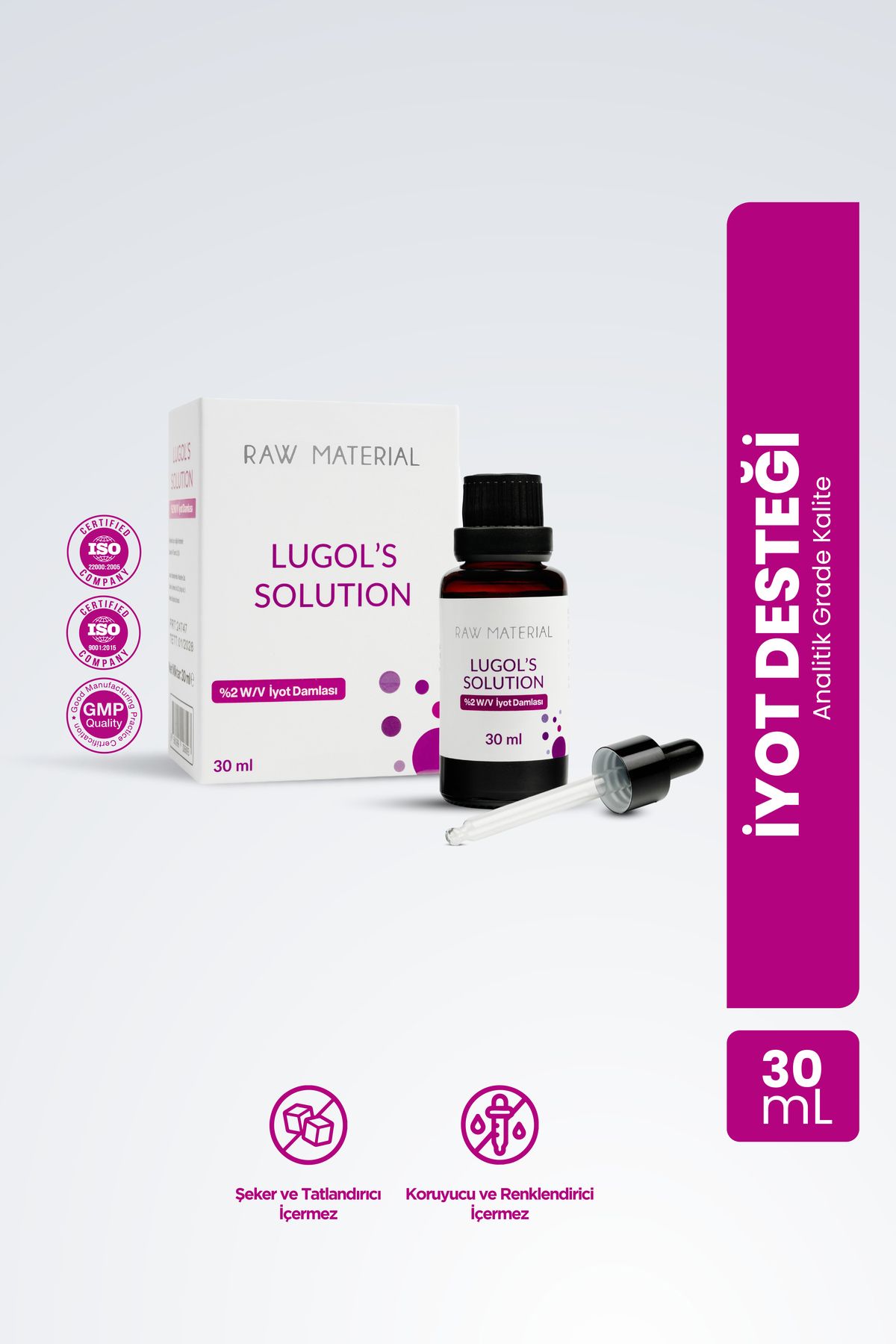 FW Nutrition Raw Material Lugol's Solution Iyot %2 Damla 30 ml