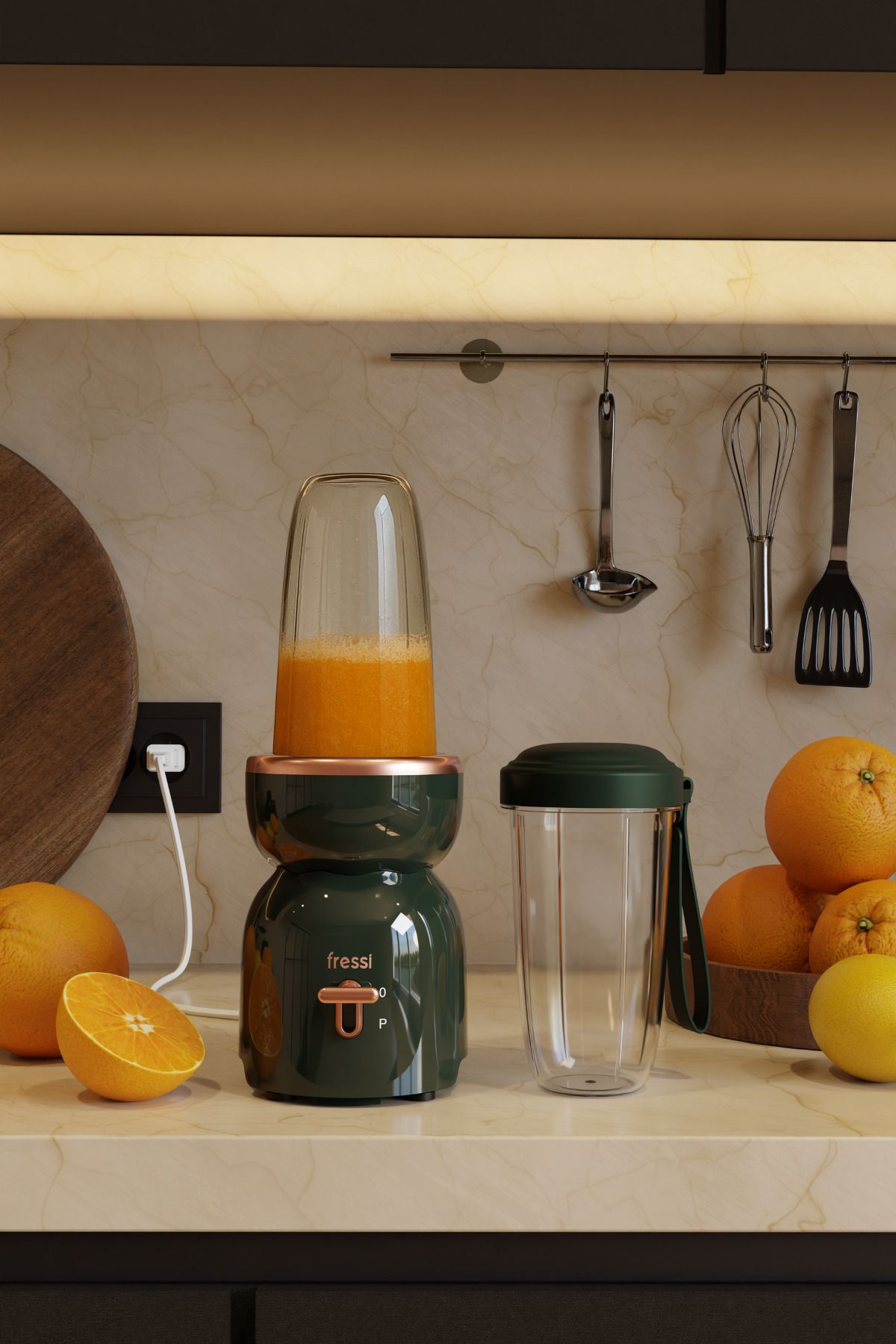 Fressi Öğütücülü Çift Şişeli Smoothie Blender Seti 400W FR-SBL21 İntenssio