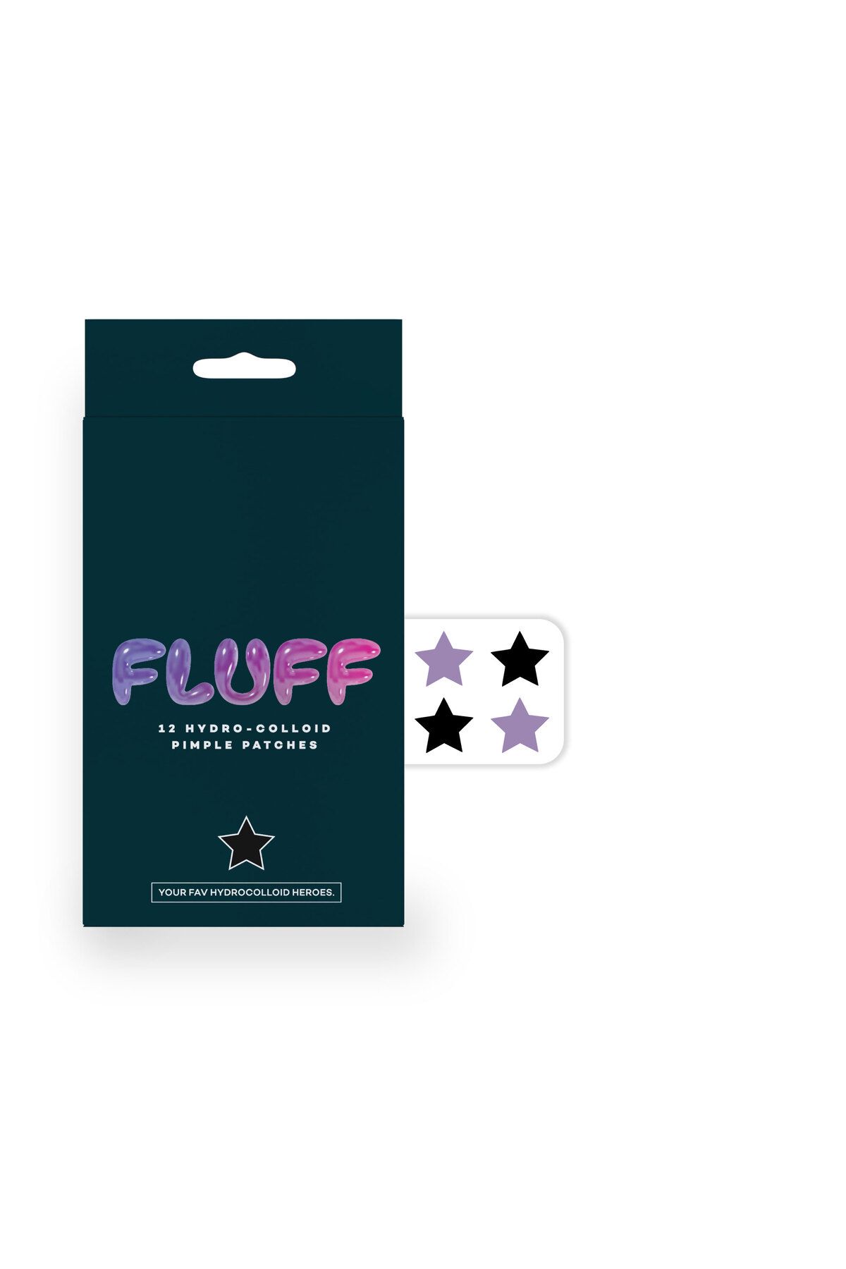 Galaxy of Fluff Fluff Hydro-Stars Pimple Patches, Siyah Yıldız 12'li Bant