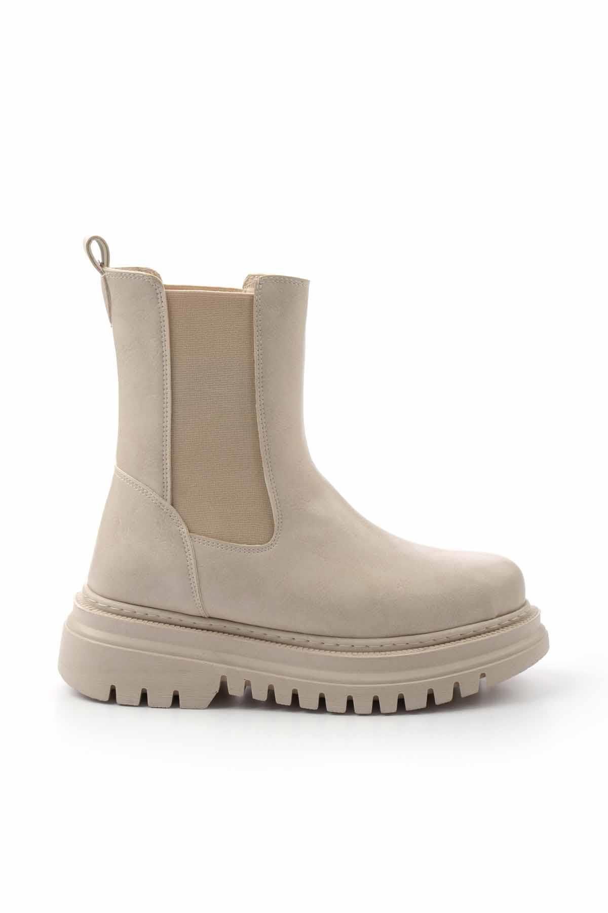 Bambi Bej Kadın Bot & Bootie K02129051509