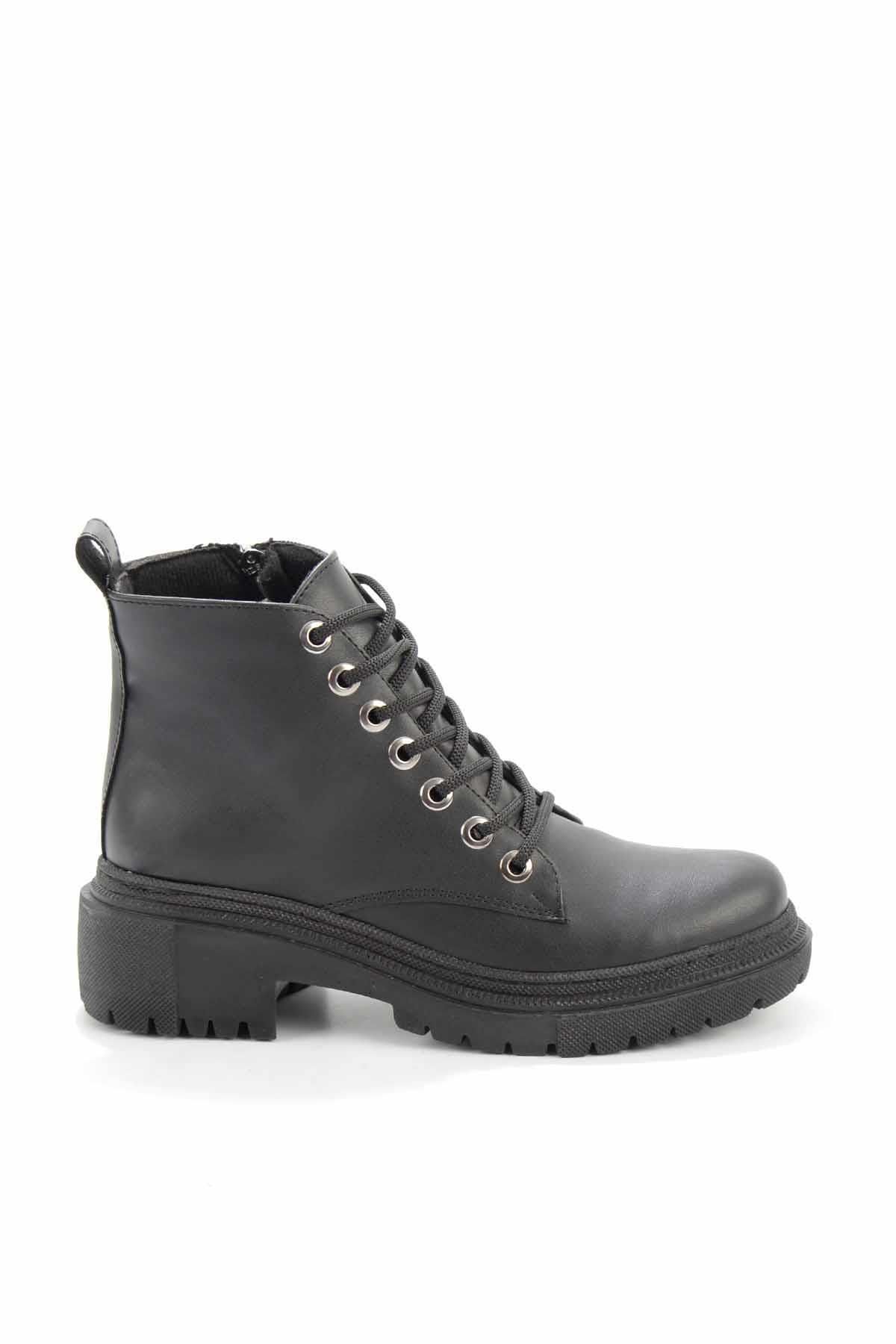 Bambi Siyah Kadın Bot & Bootie K02652100809