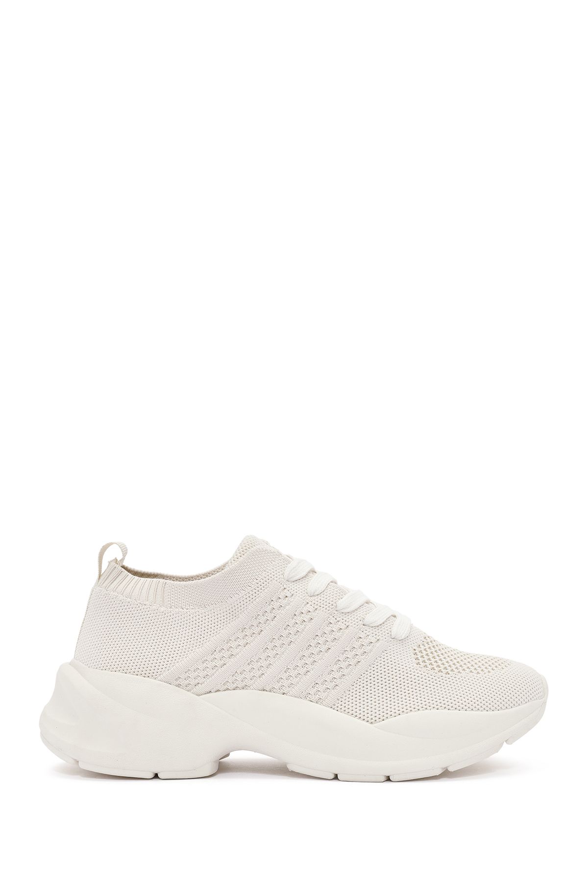 Derimod Zero Kadın Bej Bağcıklı Kalın Tabanlı Sneaker 25sfd43146f