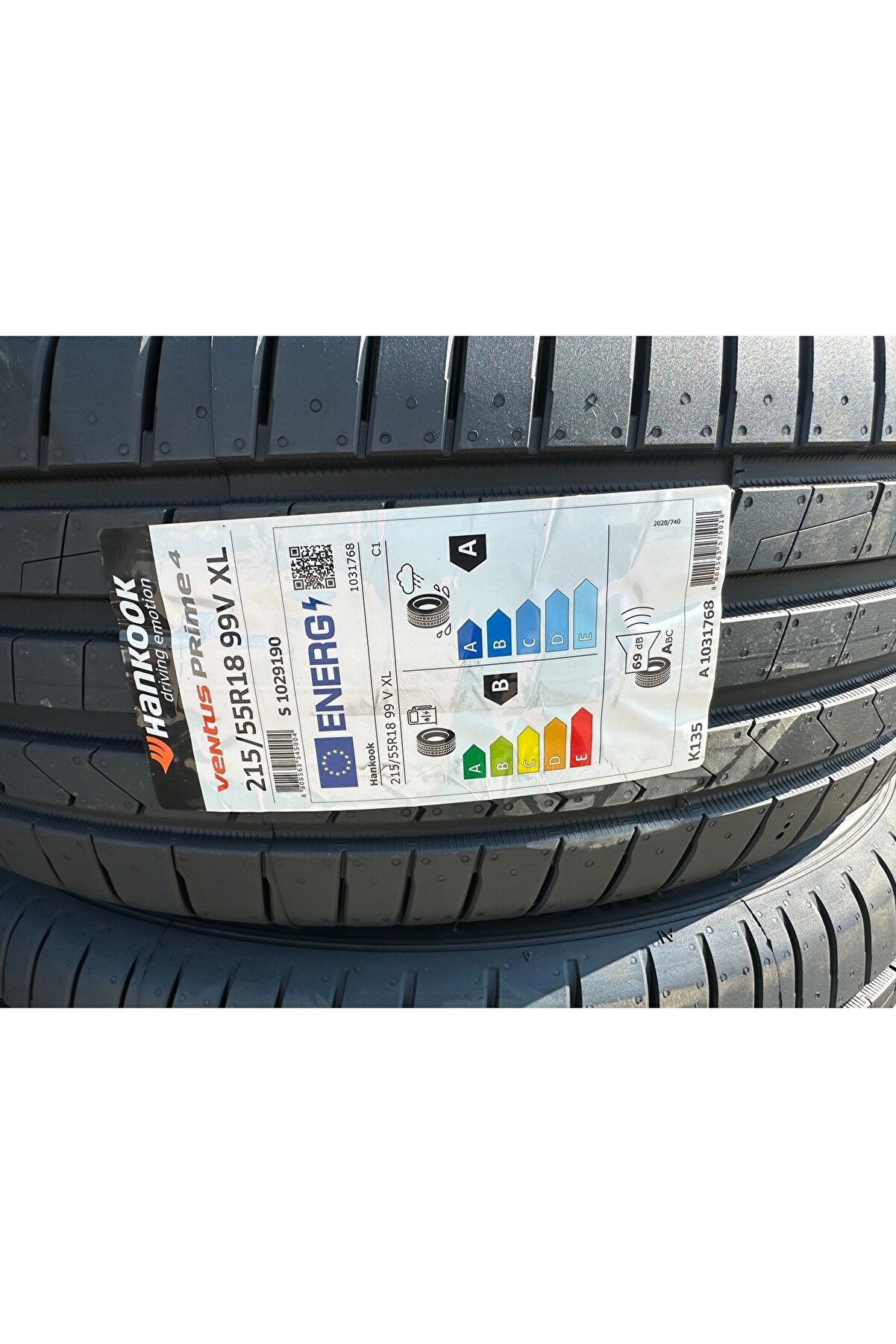 215/55R18 99V XL VENTUS PRİMA4 HANKOOK 2025 ÜRETİM