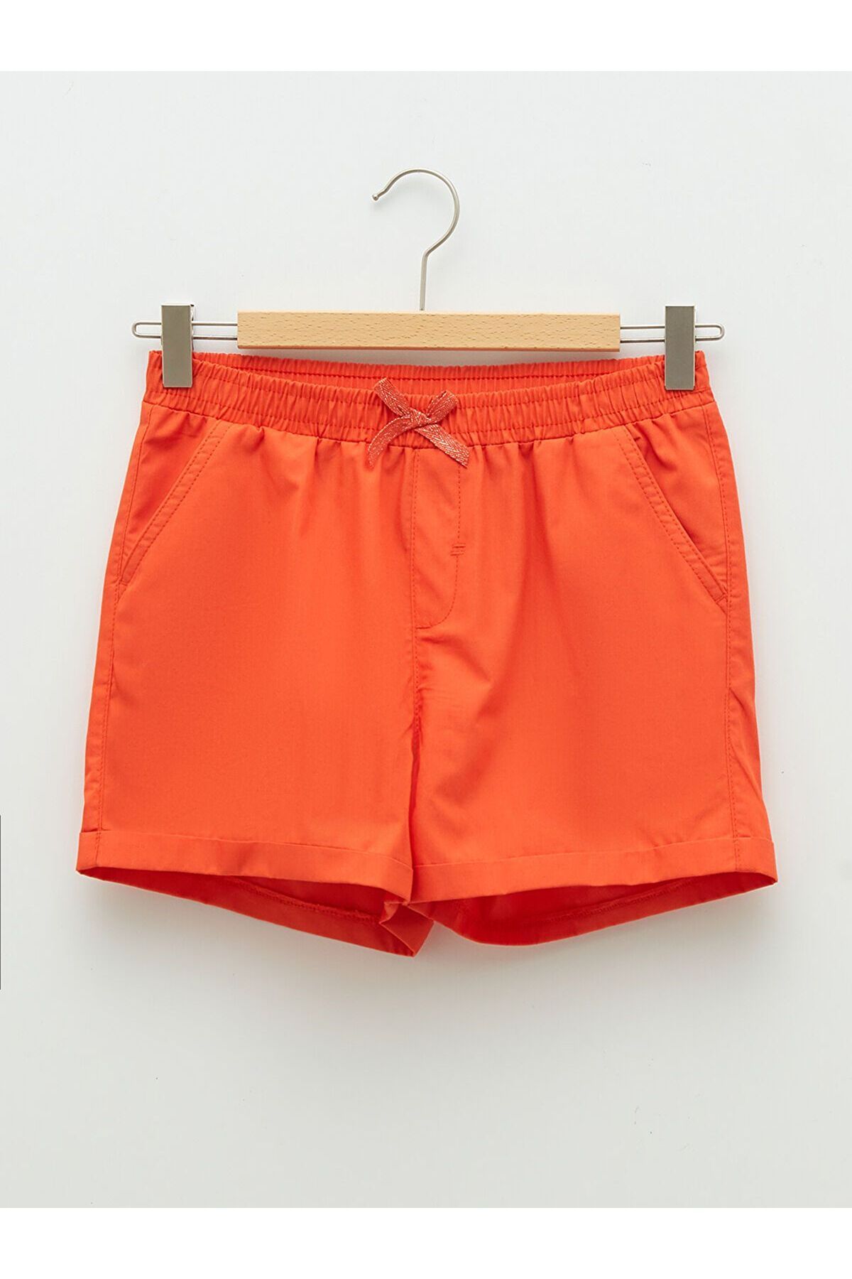 LC Waikiki Beli Lastikli Basic Poplin Kız Çocuk Şort
