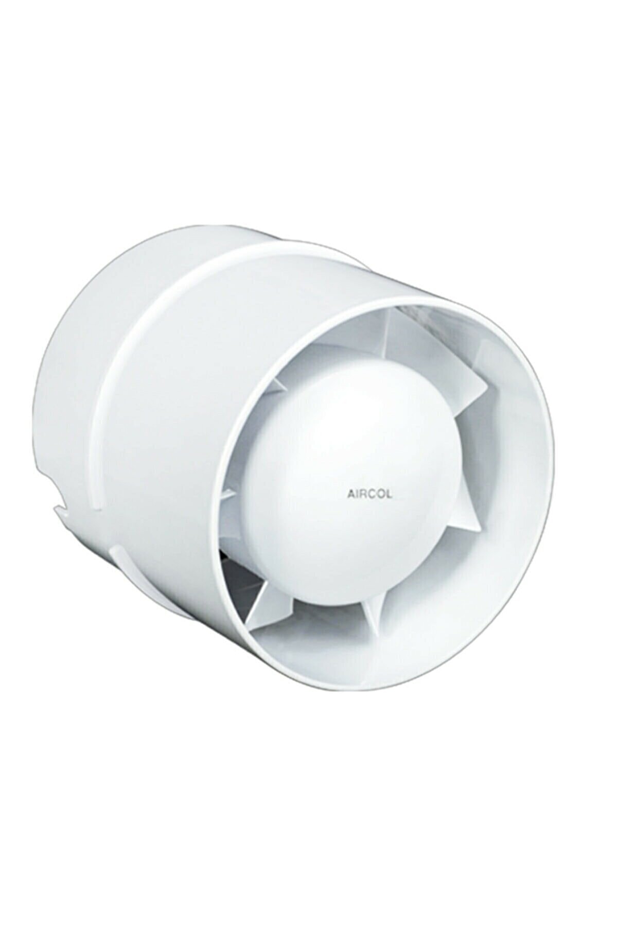 Aircol Sessiz Kanal Tipi Fan Plastik Banyo Tuvalet Baca Aspiratörü 100 M³/h 100'lük Aırcol-100kt