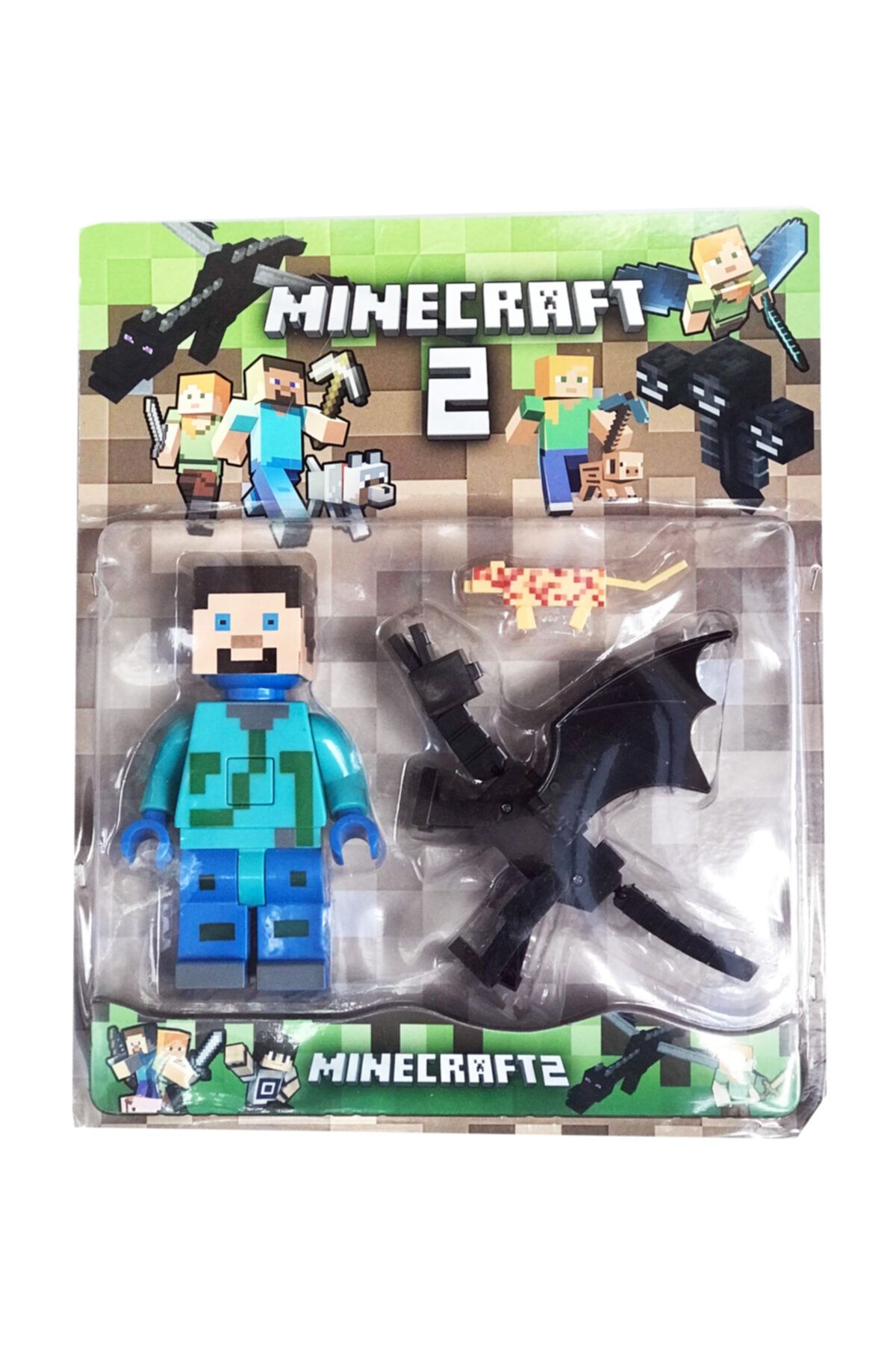 Can Ali Toys Minecraft 2 Işıklı Sesli Büyük Boy Minecraft Enderman Figür Set