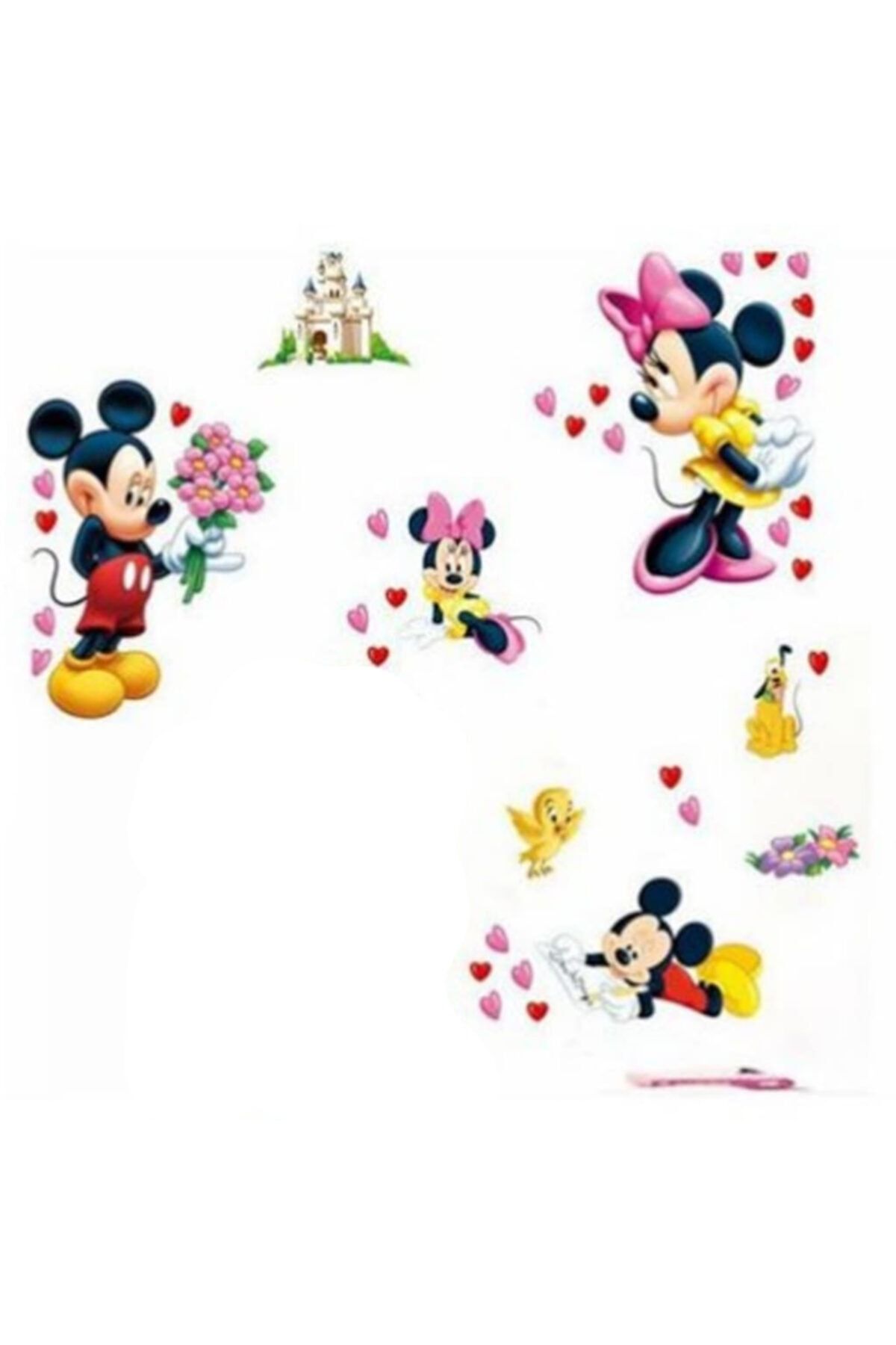 Kt Grup Mickey Mouse & Minnie Mouse Duvar Sticker Seti