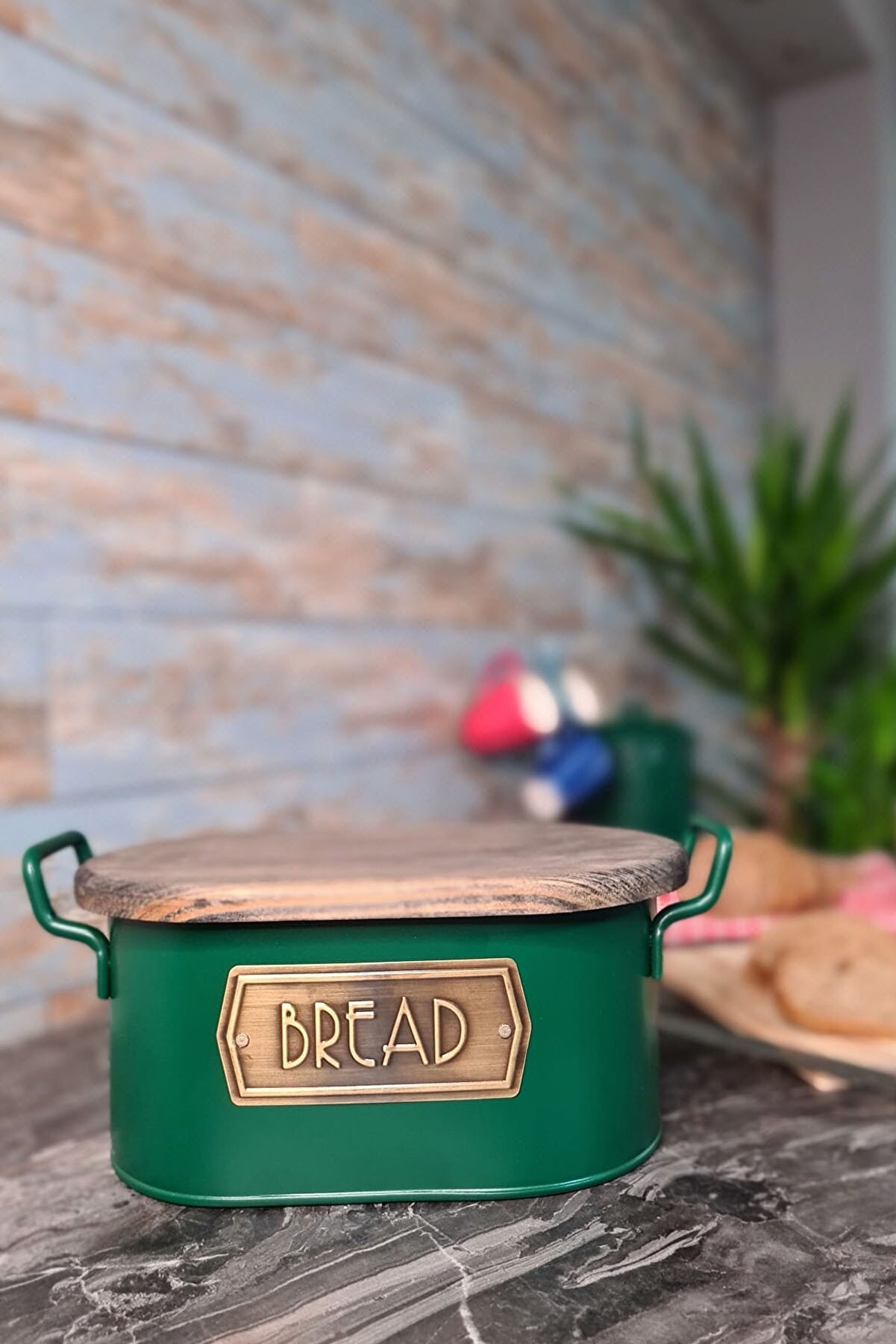 The Mia Ekmek Saklama Kabı- Koyu Yeşil