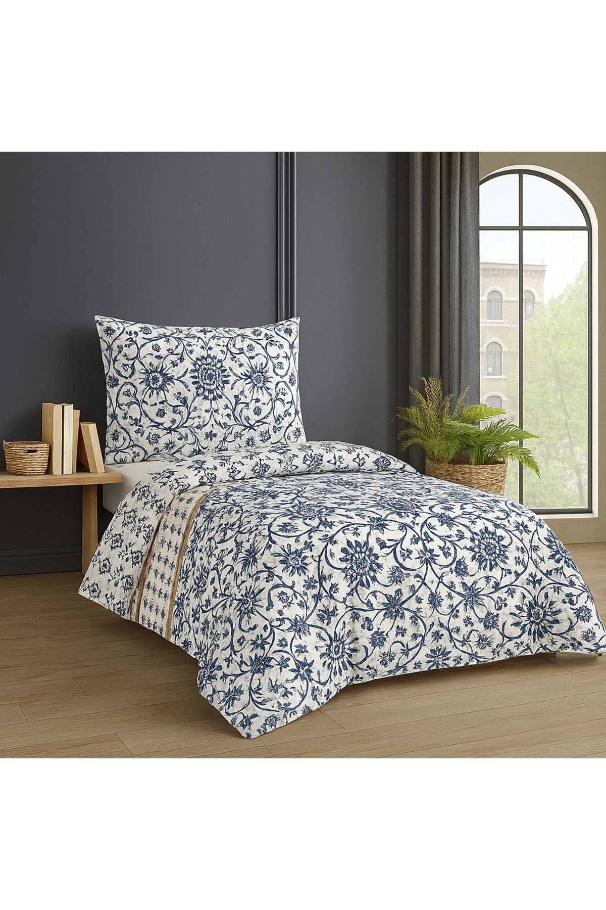 VİLERA HOME PAMUKLU DESENLİ TEK KİŞİLİK PİKE TAKIMI