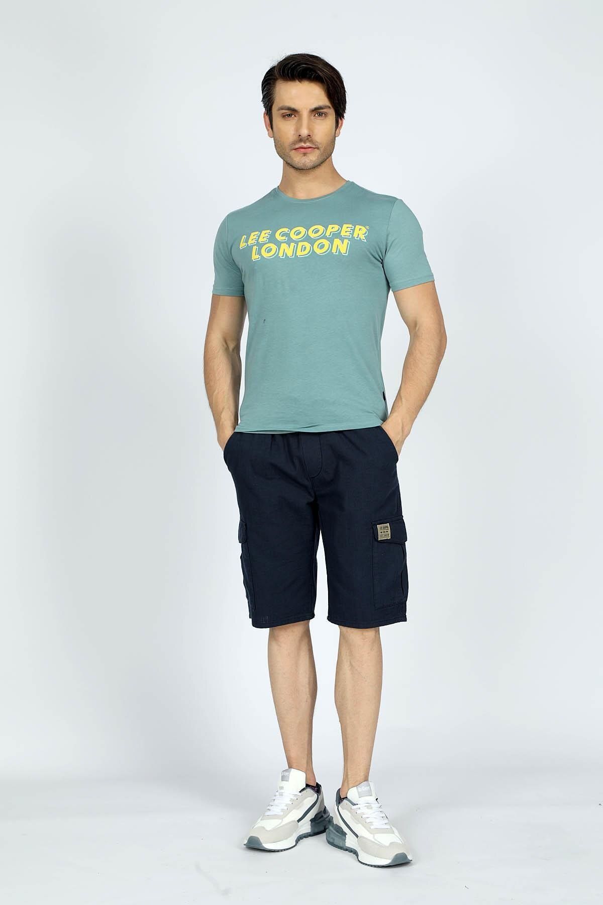 Lee Cooper Newso Erkek %100 Pamuk Dokuma Şort Lacivert