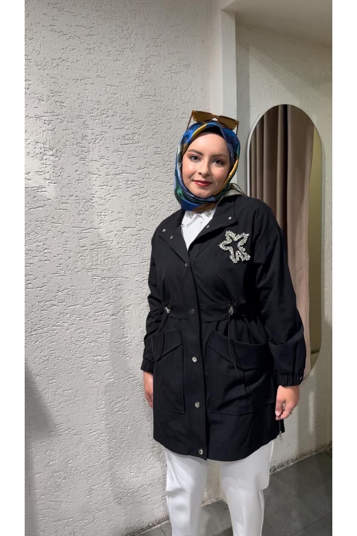 Moodbasic TAŞ İŞLEMELİ TRENCH