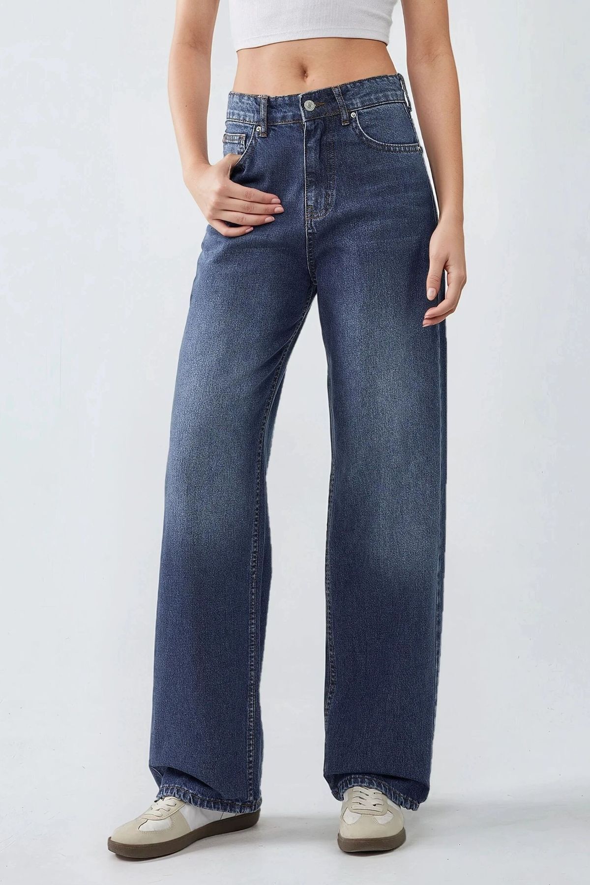Hiccup Yüksek Bel Straight Kot Pantolon - Fiyatı, Yorumları