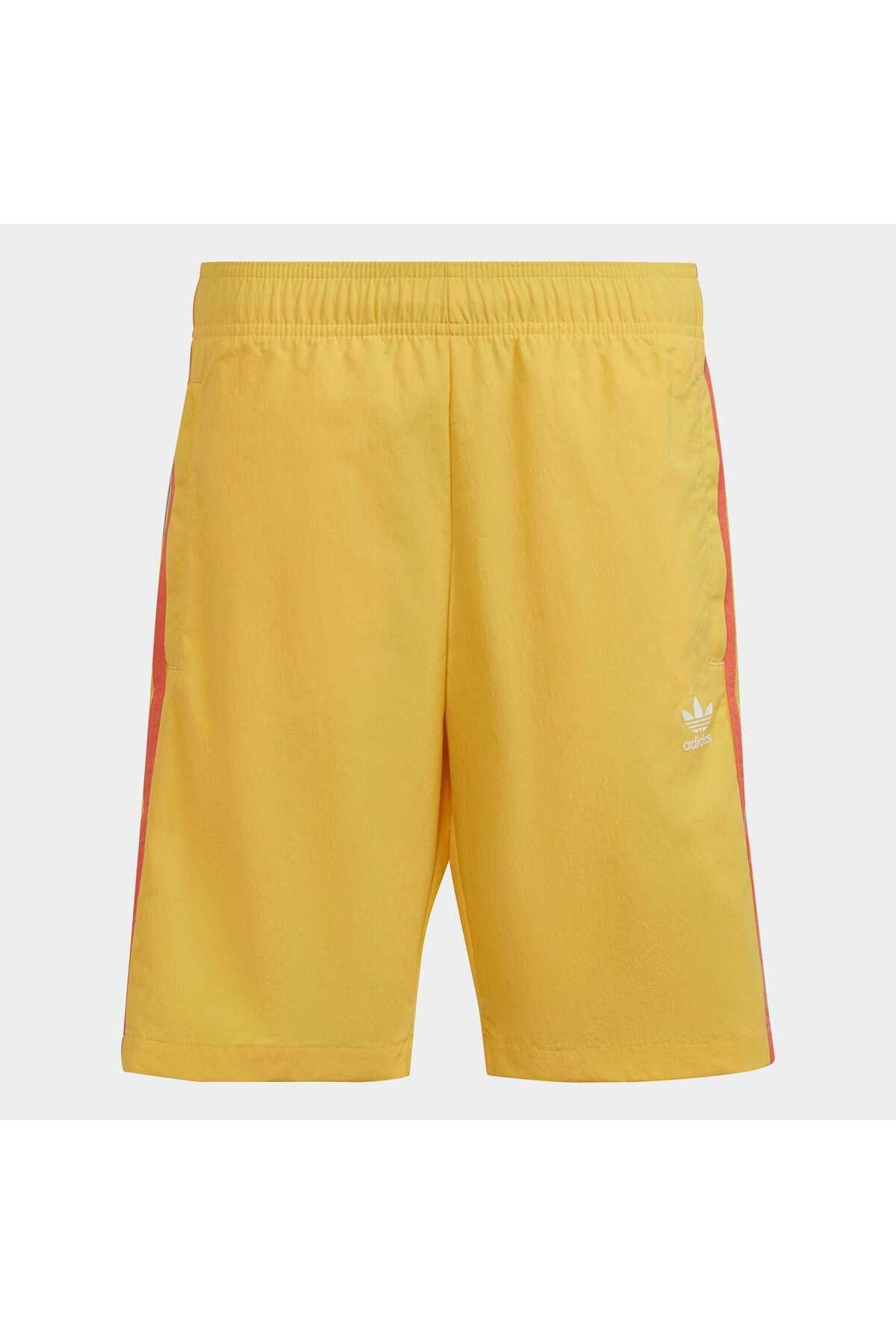 adidas Graphic Print Çocuk Sarı Şort (IB8620)