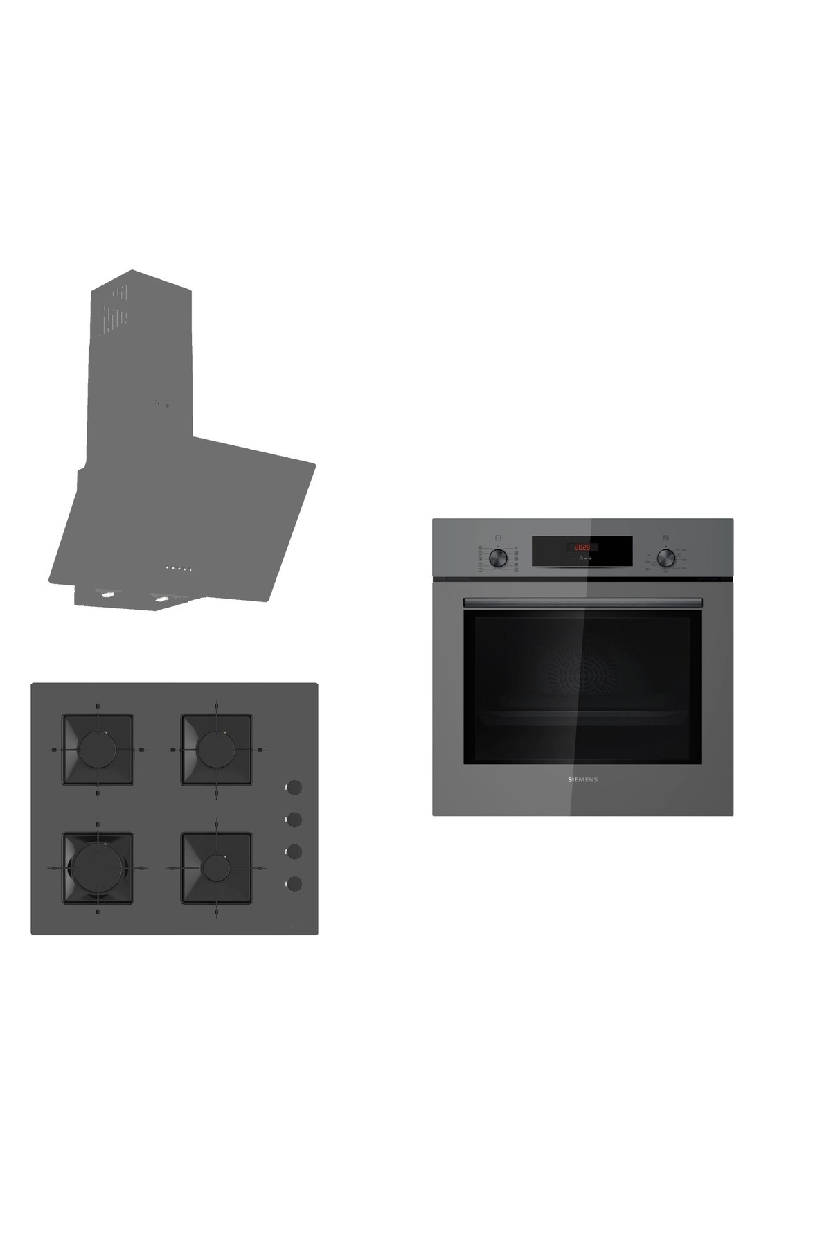 _16 Ferre Grion 3 Lü Ankastre Set ( Hb012fbh1t- Ss208 - D088 )