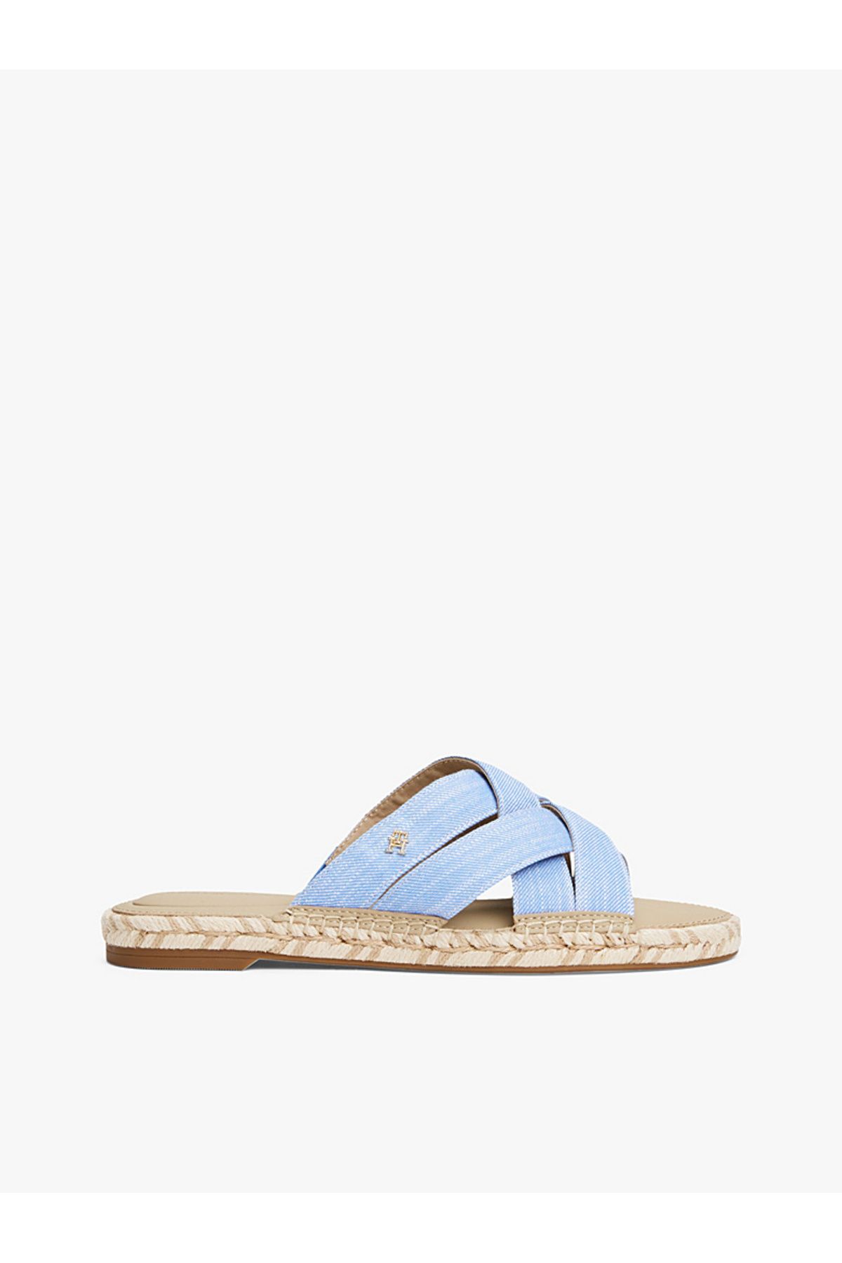 Tommy Hilfiger Chambray Crossover Espadrille Mules