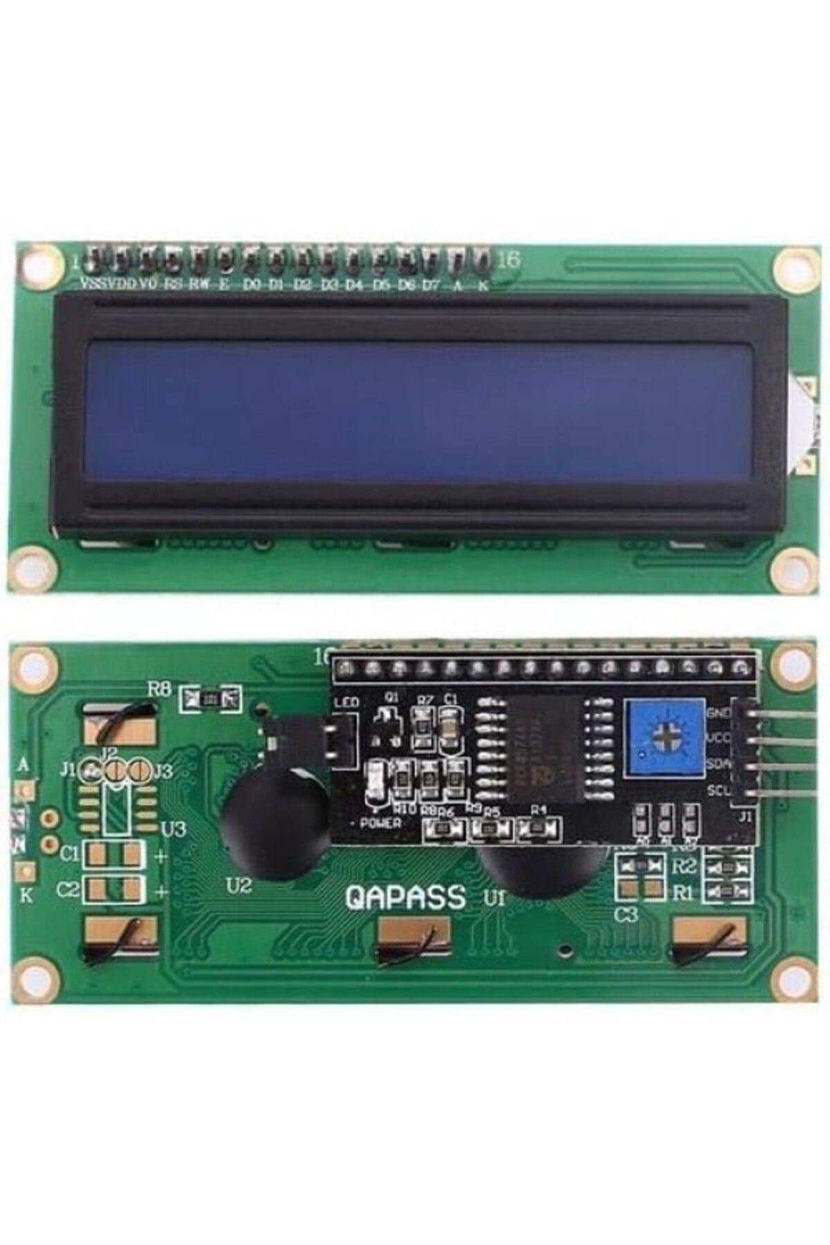 Genel Markalar Arduino 2X16 Lcd Ekran (I2C Modüllü)
