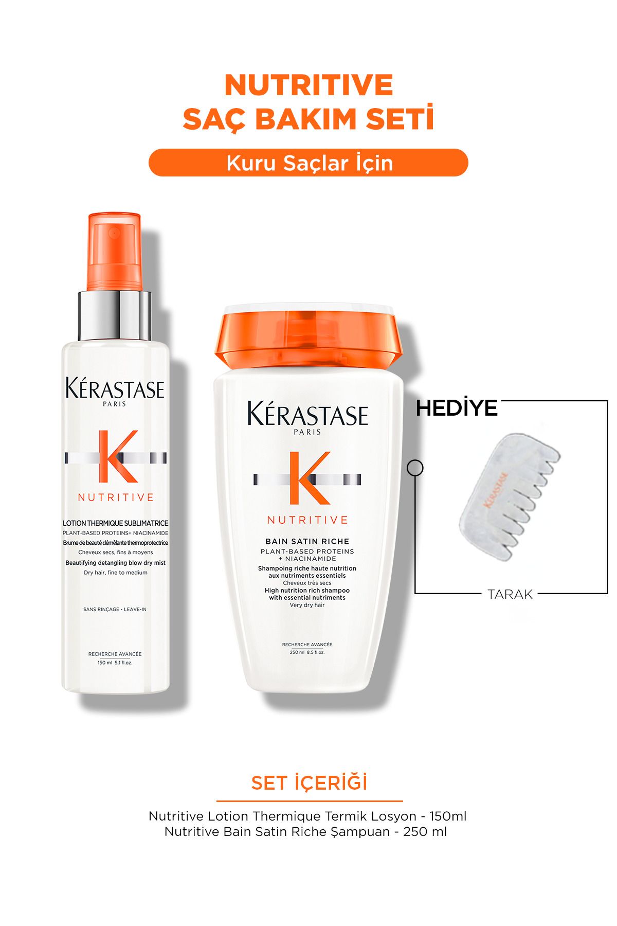 Kerastase Nutritive Saç Bakım Seti - Şampuan & Termik Losyon