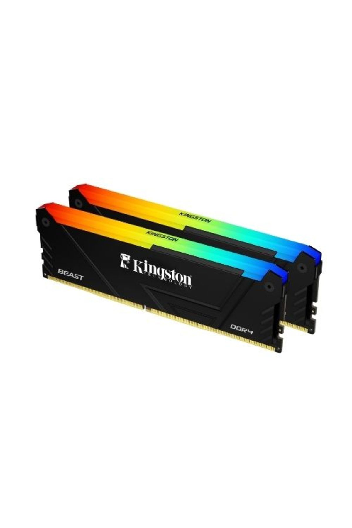 Kingston Beast Rgb Kf436c17bb2ak2/16tr 16gb (2X8) Ddr4 3600mhz Cl17 Siyah Gaming Ram (BELLEK)