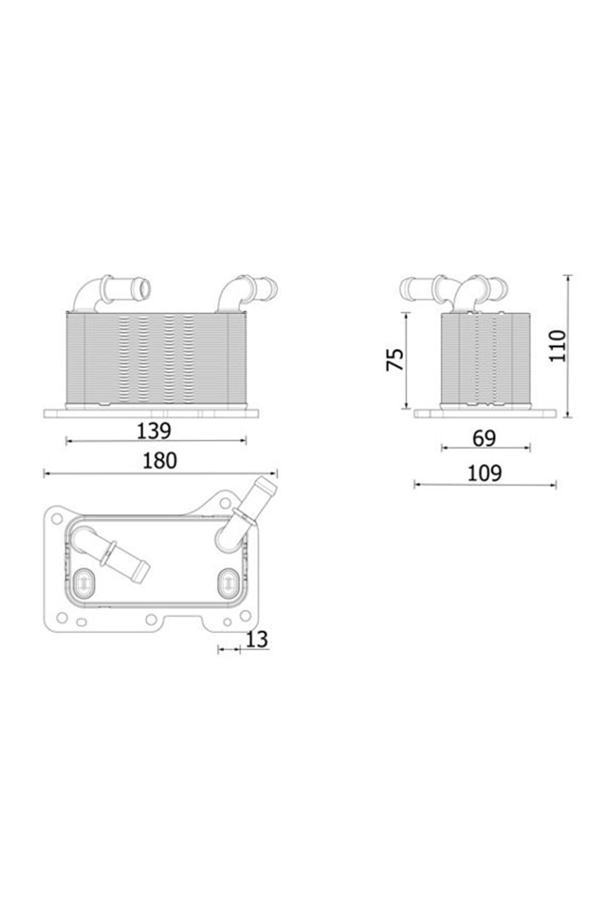 MOTOR YAĞ SOĞUTUCUSU VOLVO V60 B6 V90 B6 2020 > XC60 B4 B5 B6 2019 > XC90 B5 B6 2019 >