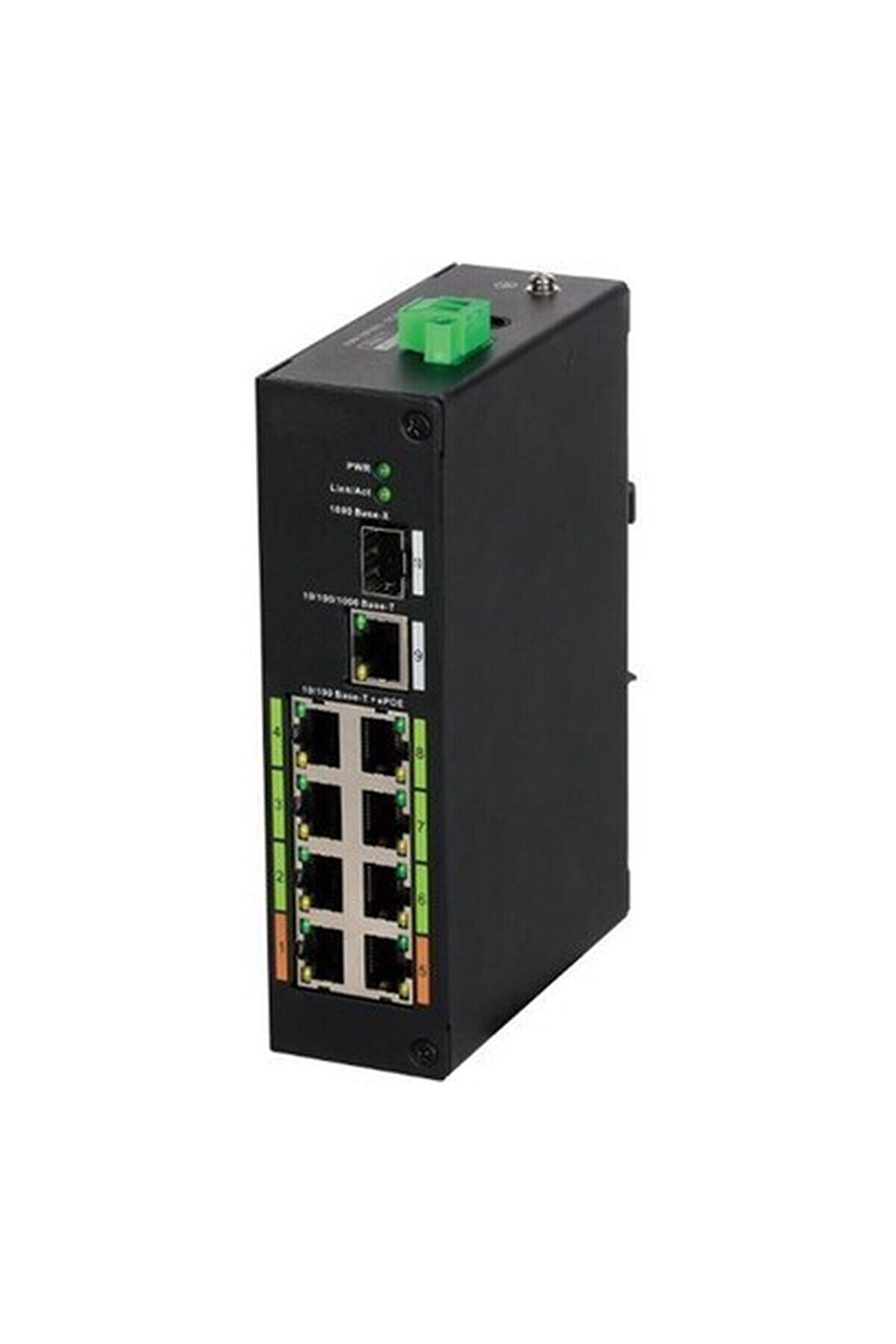 8port 120w FULL ePoE LR2110-8ET-120 1GE Uplink,1xSFP Endüstriyel Switch