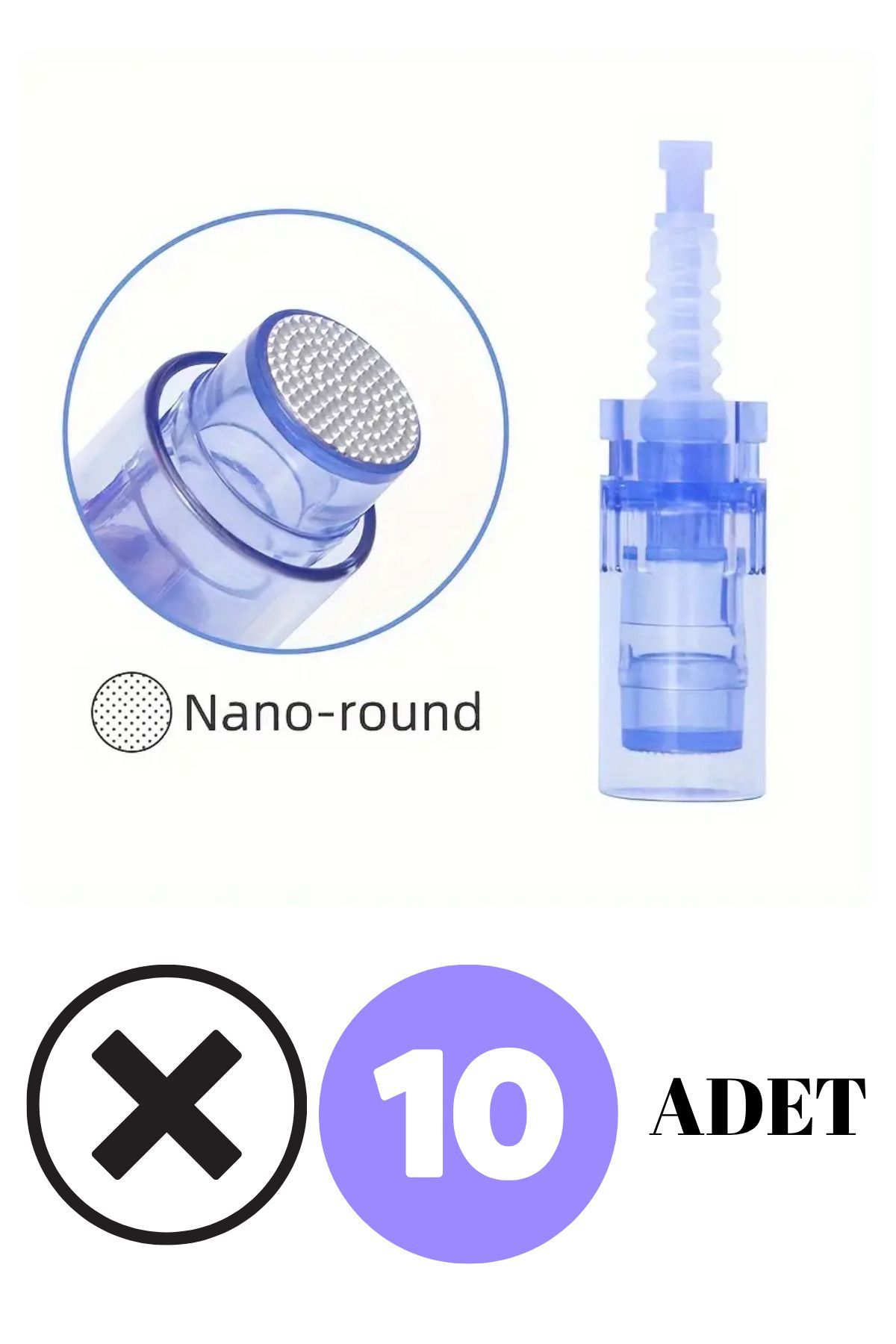 alaraycosmetics Dr Pen A1/m5/a6 10 Adet Nano Başlık Bb Glow Dermapen Iğnesi