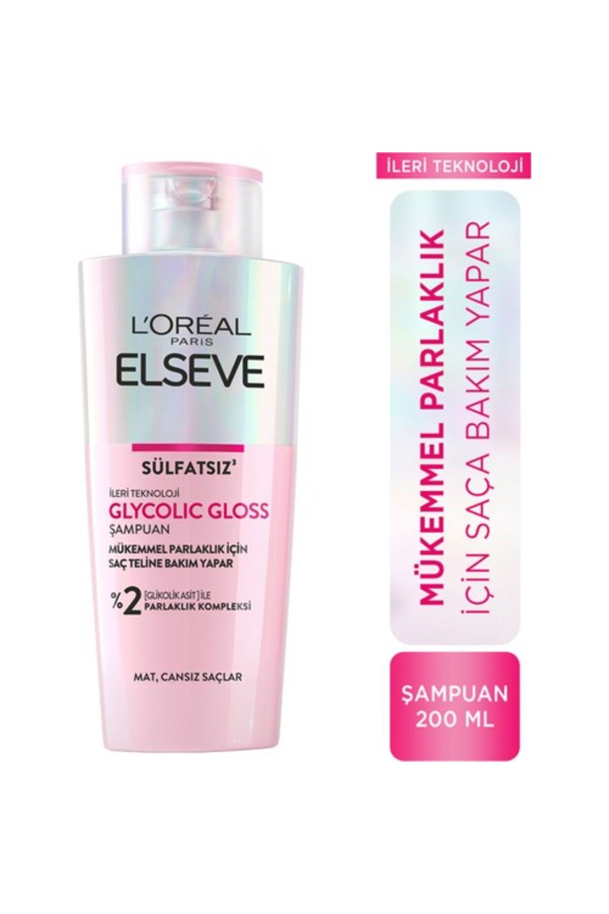Elseve Glycolic Gloss Şampuan 200ml