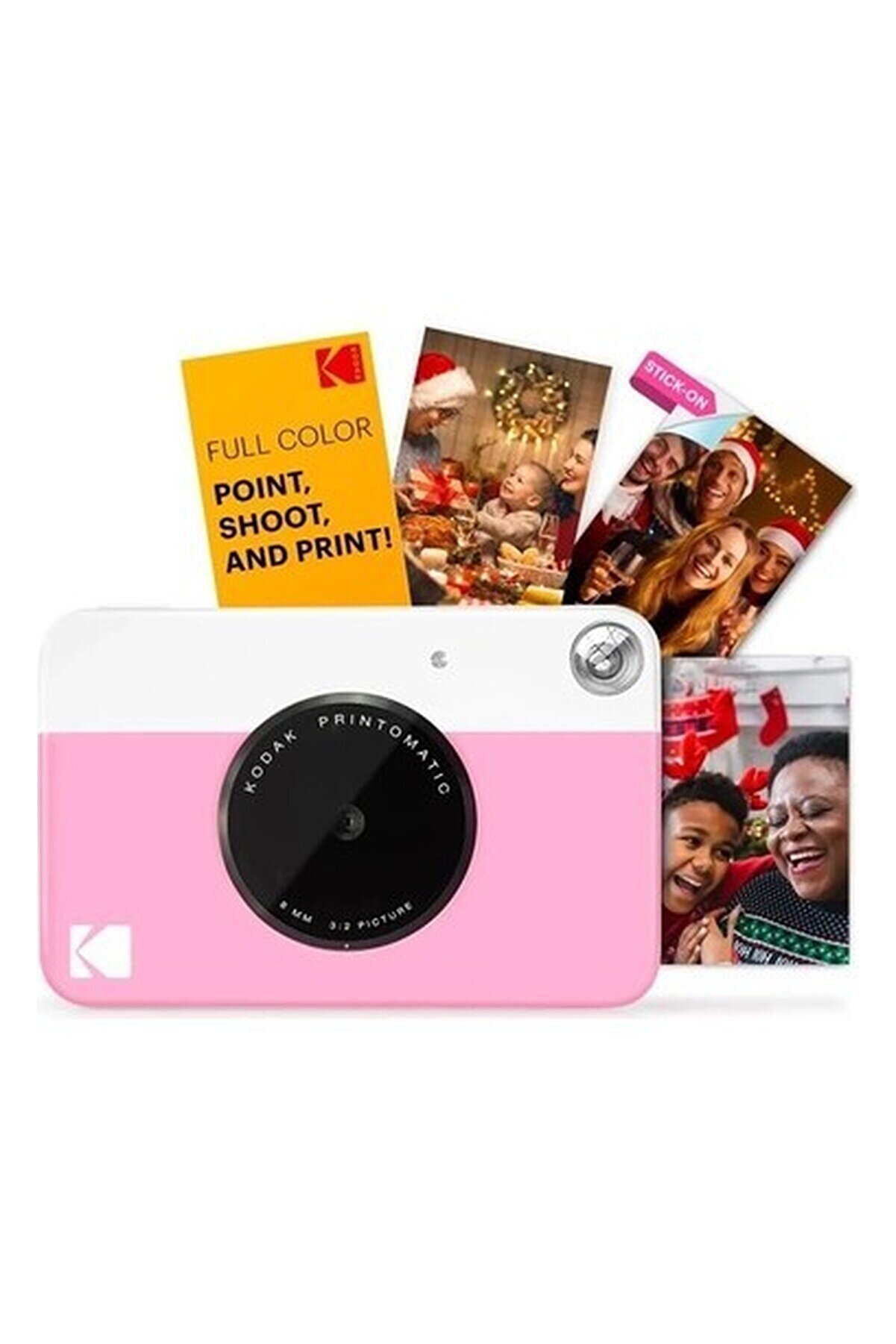 Printomatic Tam Renkli Anında Baskı Dijital Fotoğraf Makinesi Pembe Fotoğraf Makinesi