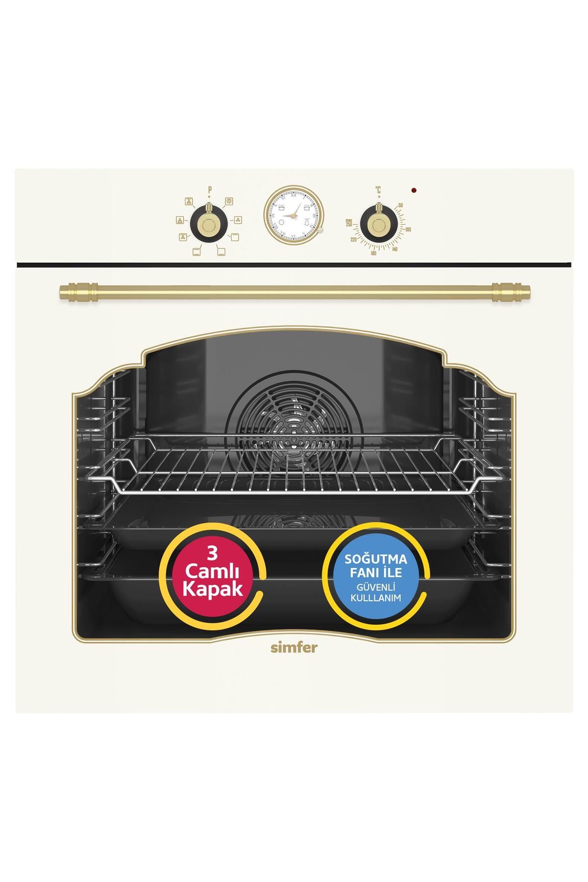 Simfer 8218 Ank. Retro 9 Fonk Bej Cam Power Turbo Analog Saa
