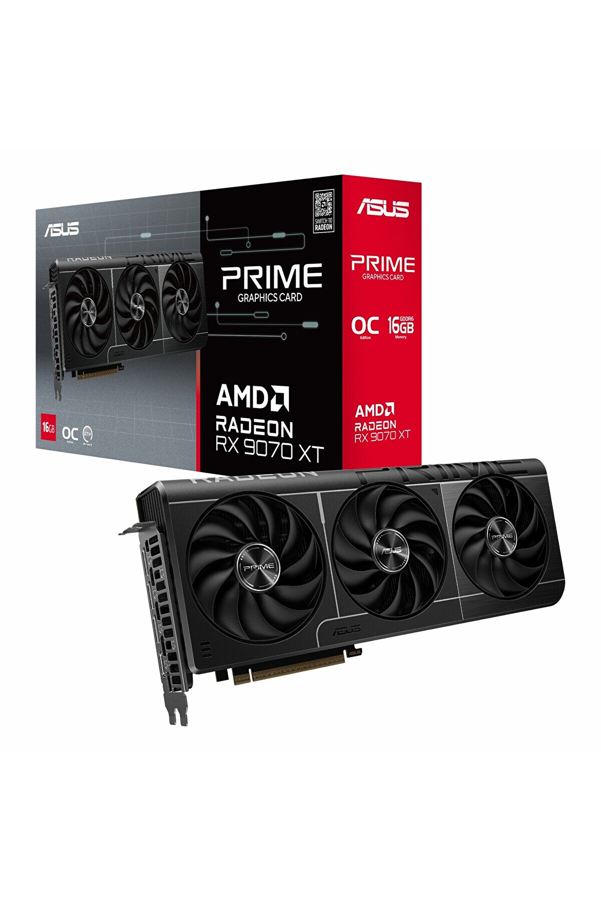 Prime Radeon RX 9070 XT OC 16GB GDDR6 256Bit HDMI/DP Ekran Kartı