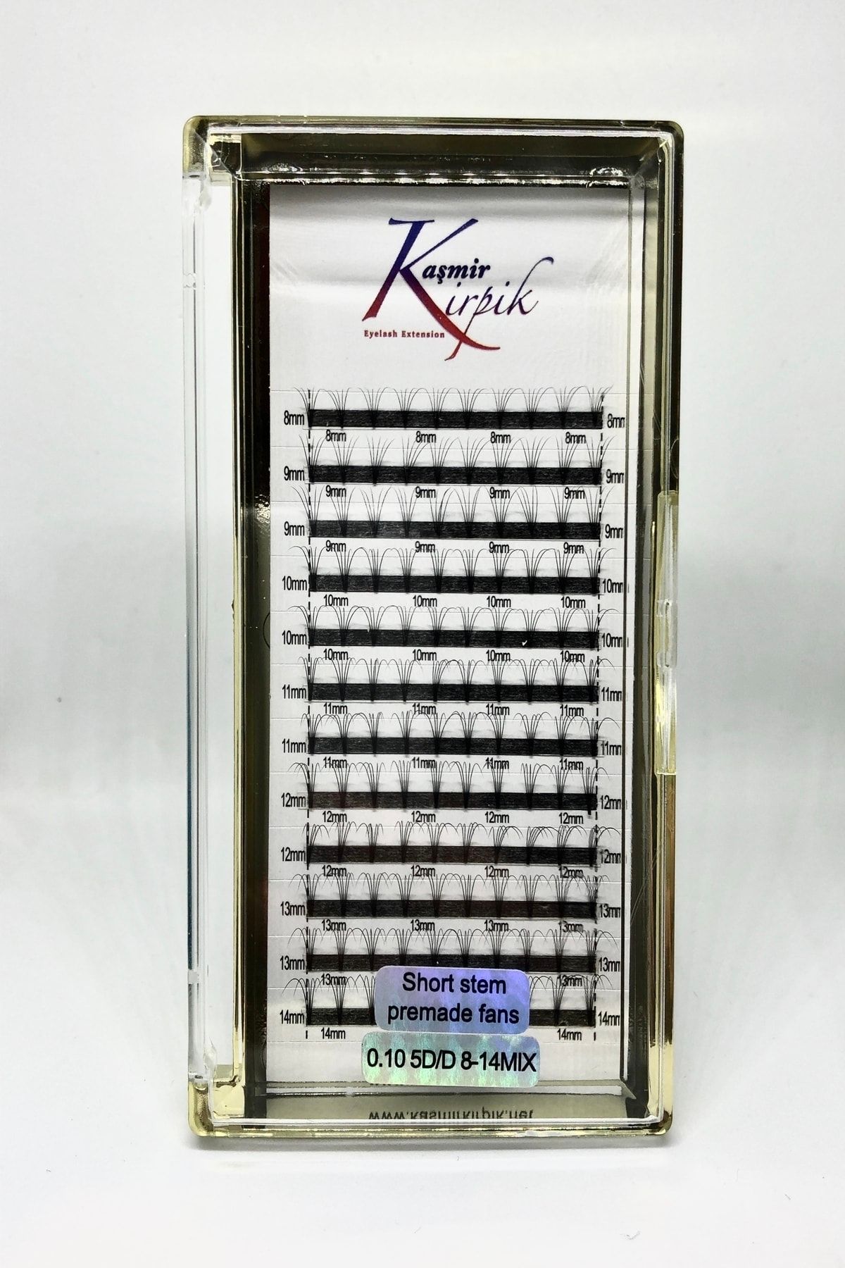 KAŞMİR KİRPİK Hazır 5d Volume Demet D Kıvrım Mix Boy Kirpik
