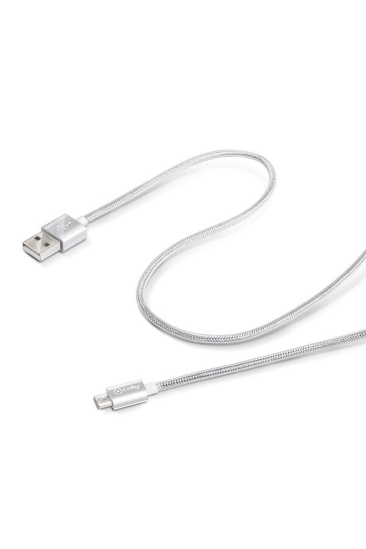 Celly Usb Cable Micro Textile Bk Usbmicrotexbk
