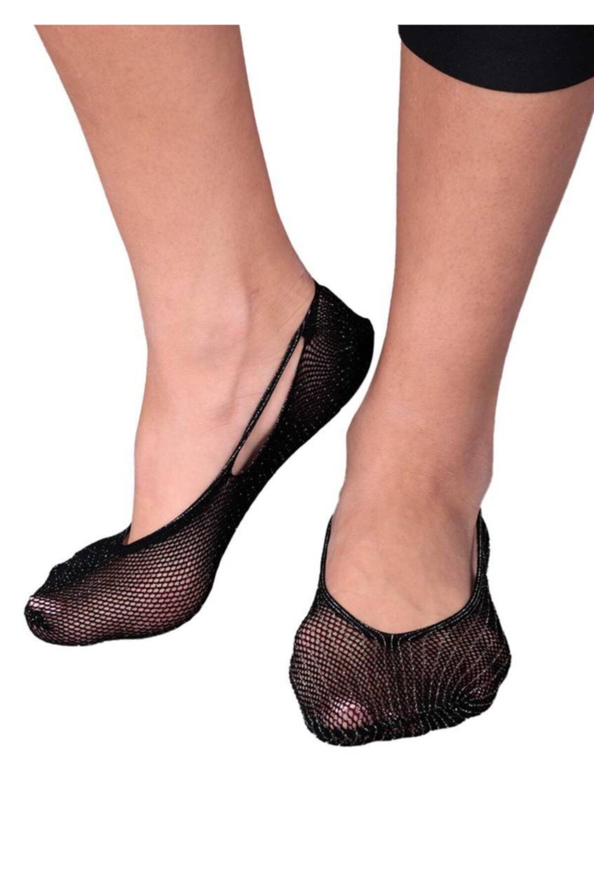 Penti Kadın Siyah Sık Fileli Babet Çorap