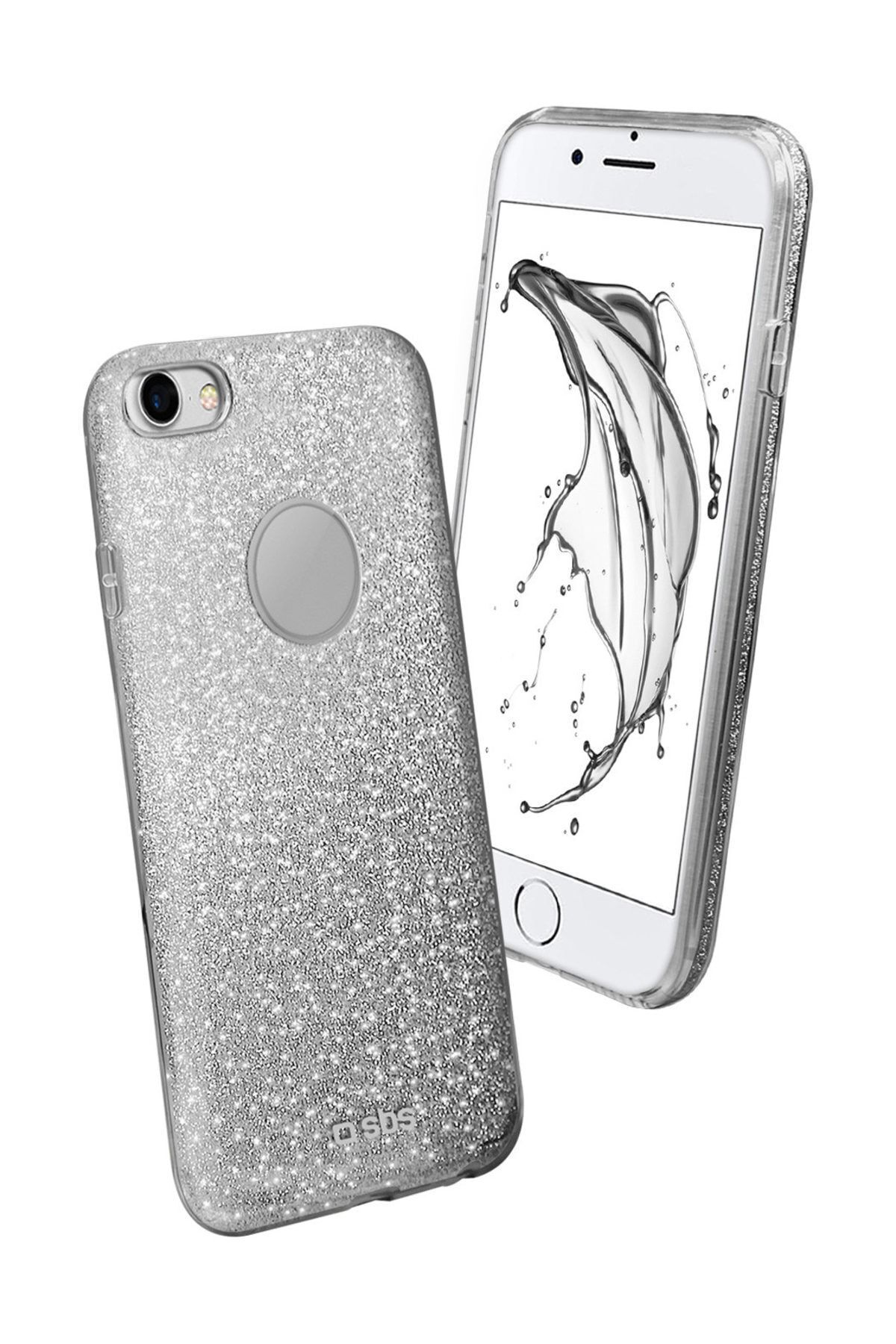SBS Iphone 7 Simli Kılıf Gümüş