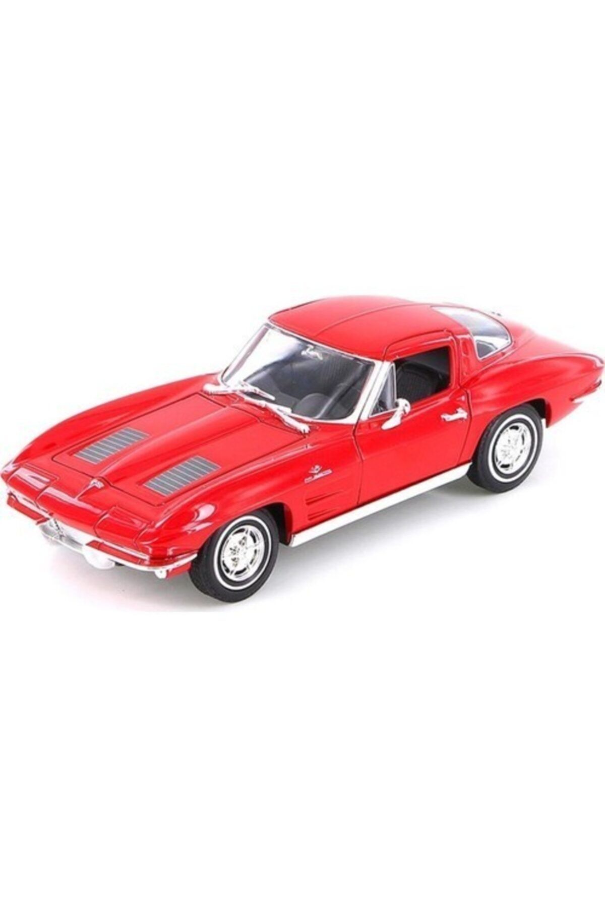 Genel Markalar 1:24 1963 Kırmızı Chevrolet Corvette