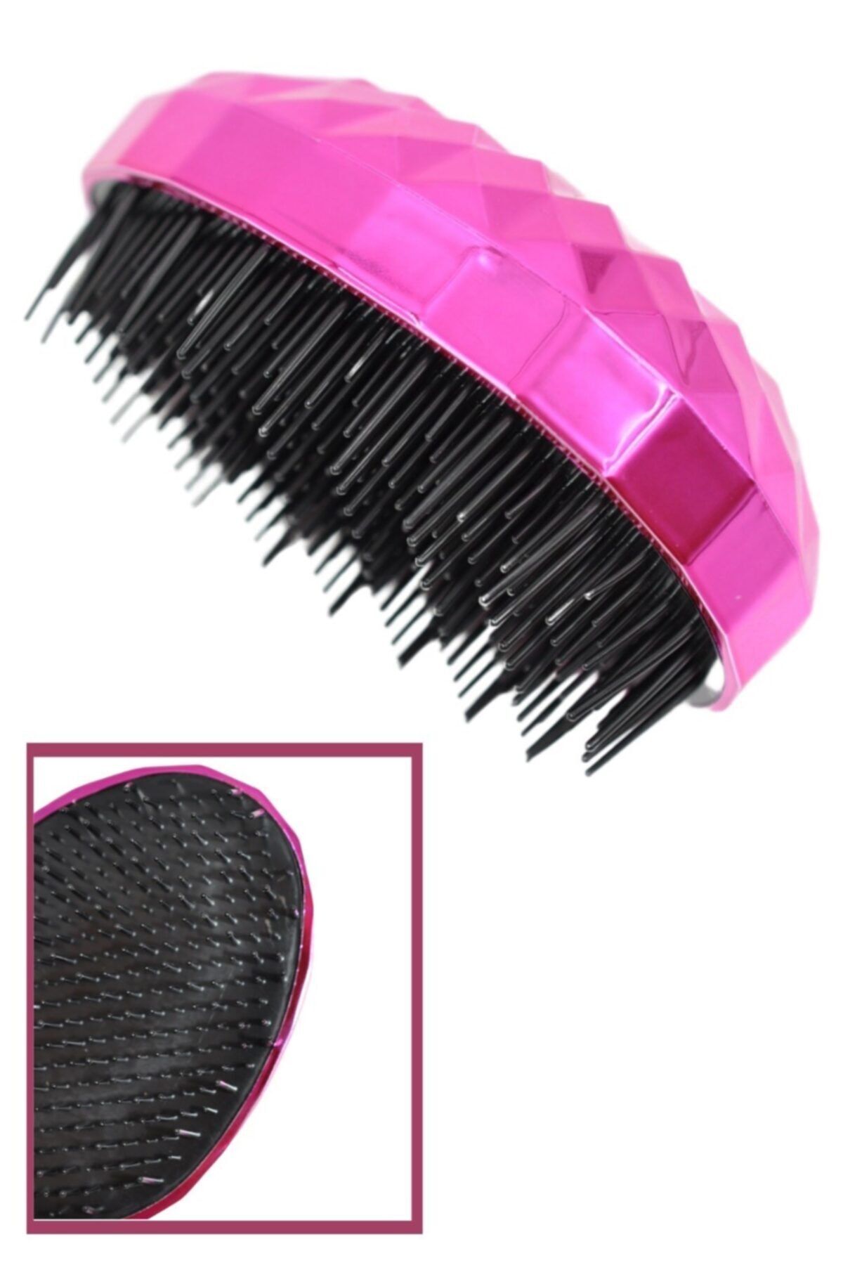 Buffer 2 Adet Neon Pembe Düzleştirici Tarak Geniş Aralıklı saç Tipine Uygun Fırçalı Saç Düzleştirici