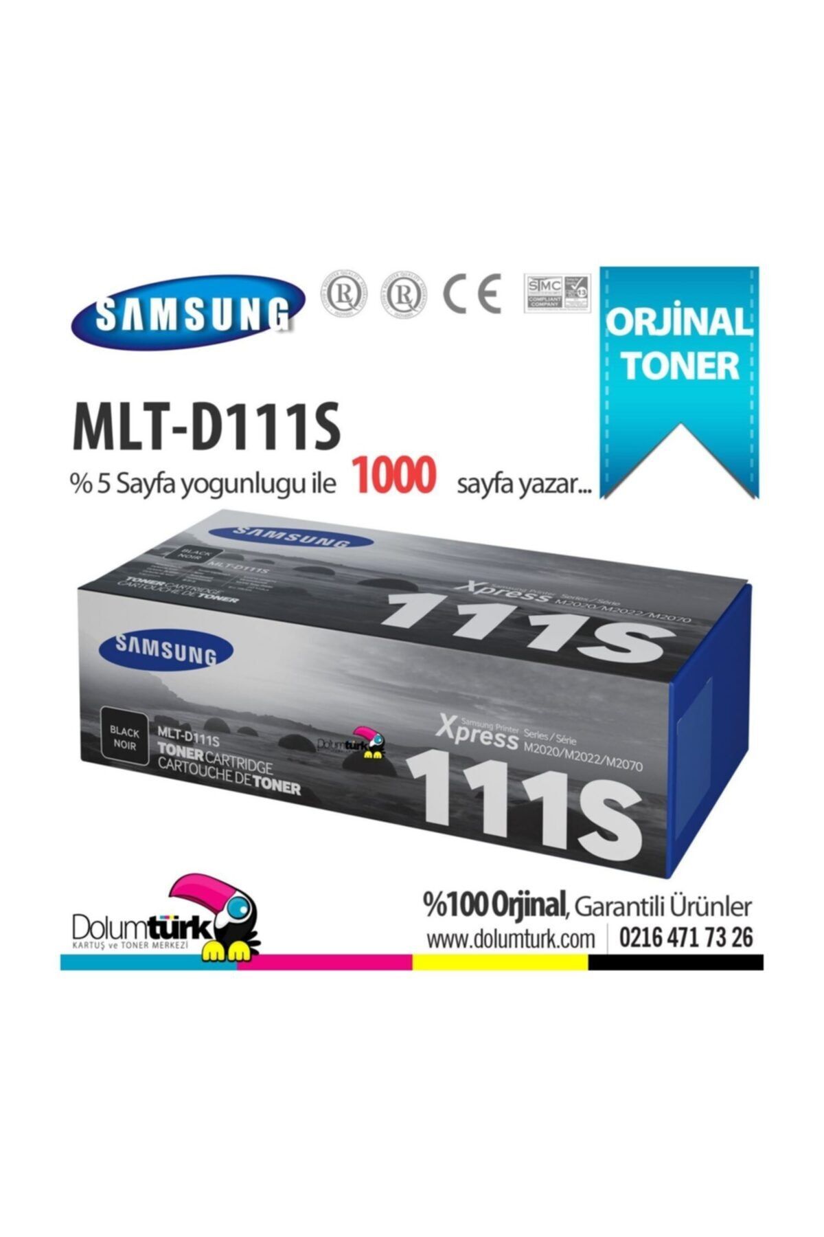 Samsung Mlt-d111s / Xpress M2020 / M2022 / M2070 Orjinal Toner