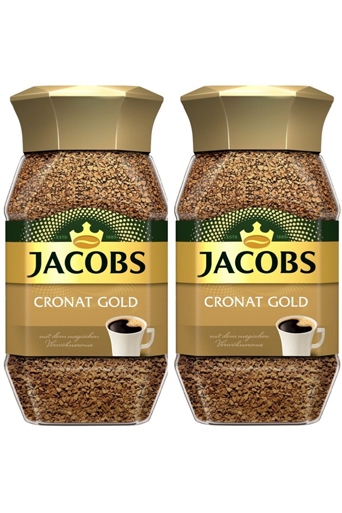 Jacobs Cronat Gold 2*100 Gr Cam Kavanoz