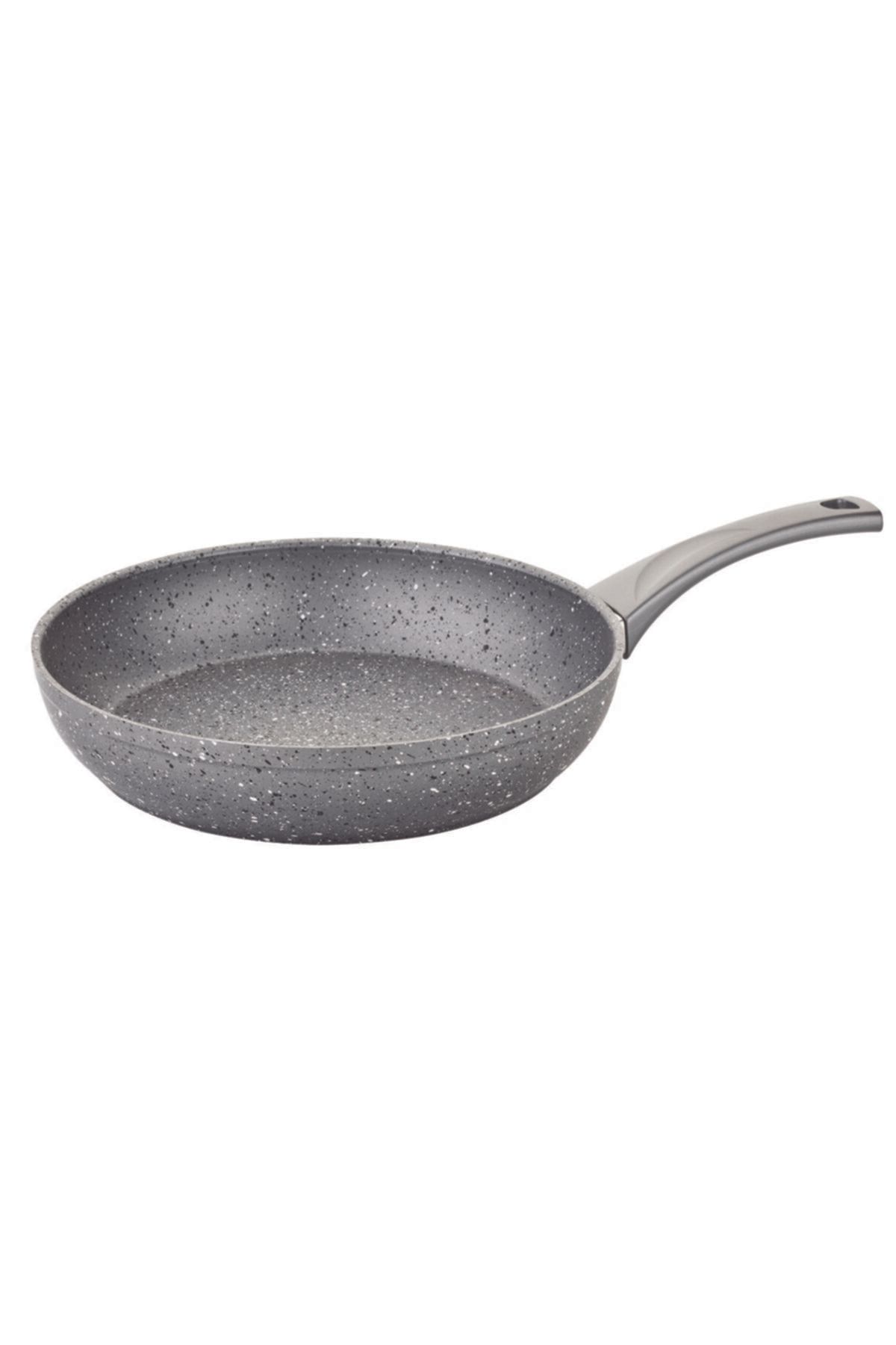 OMS PASLANMAZ Oms 3210.00.07 30*6 Cm / 3,35 Lt. Granit Kızartma Tavası Gri
