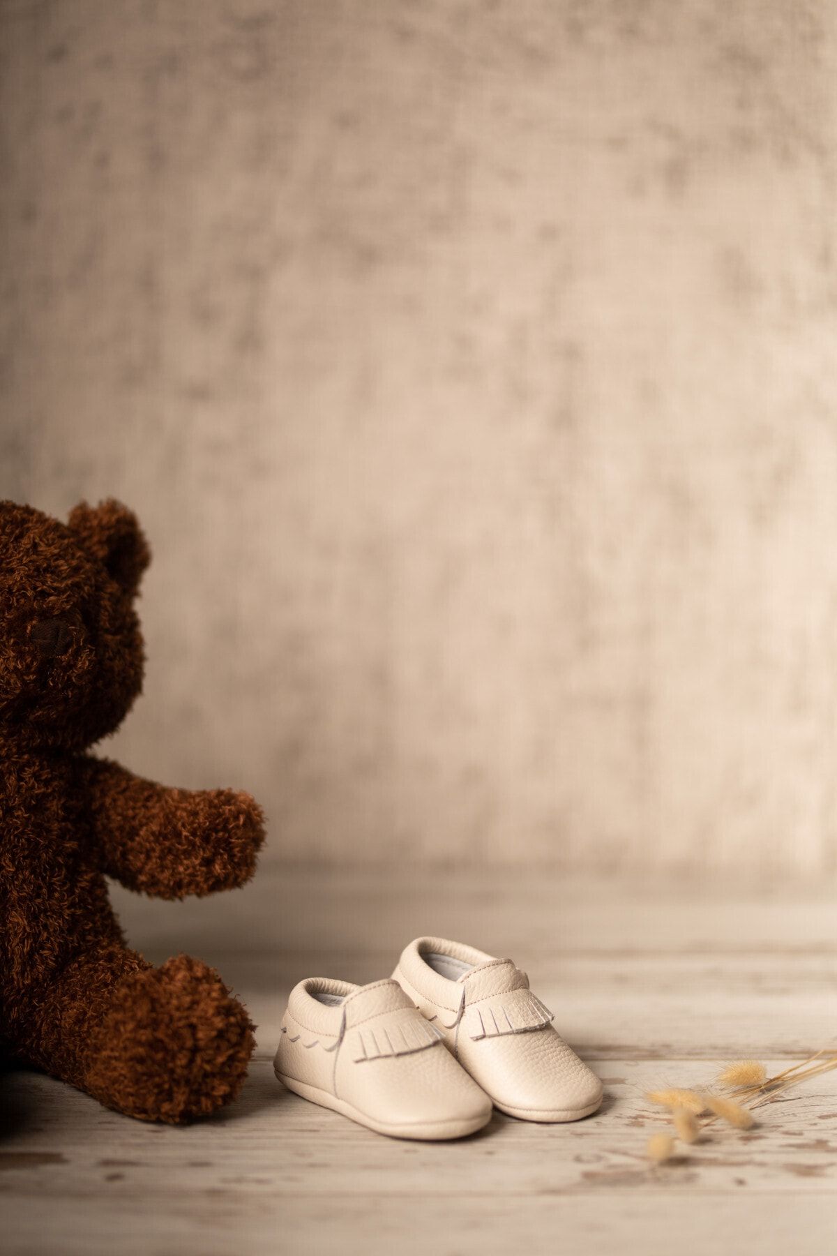 Li Puna Unisex Bebek Ekru Dani Serisi İlk Adım Ayakkabısı