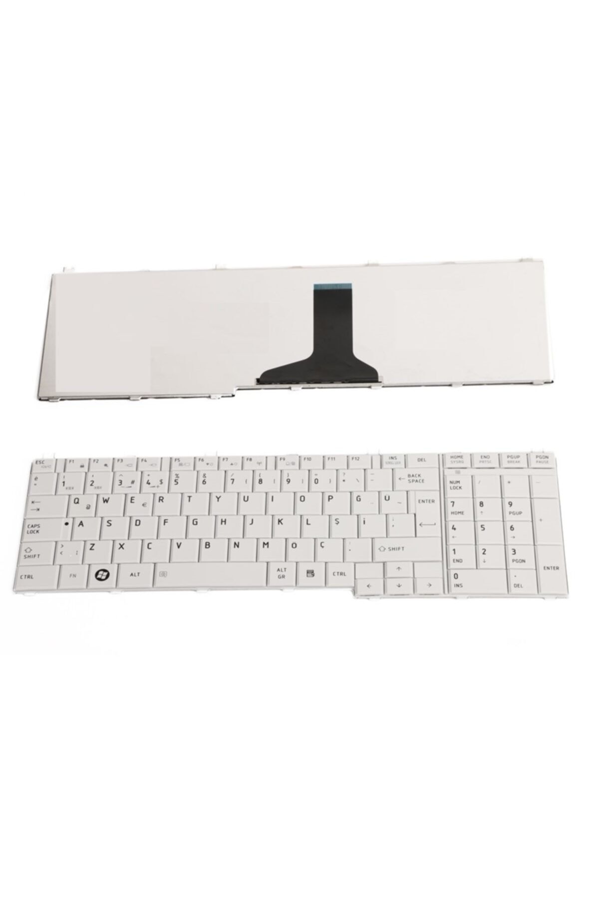 Toshiba K000110250, K000110260 Notebook Klavyesi - (beyaz Tr)