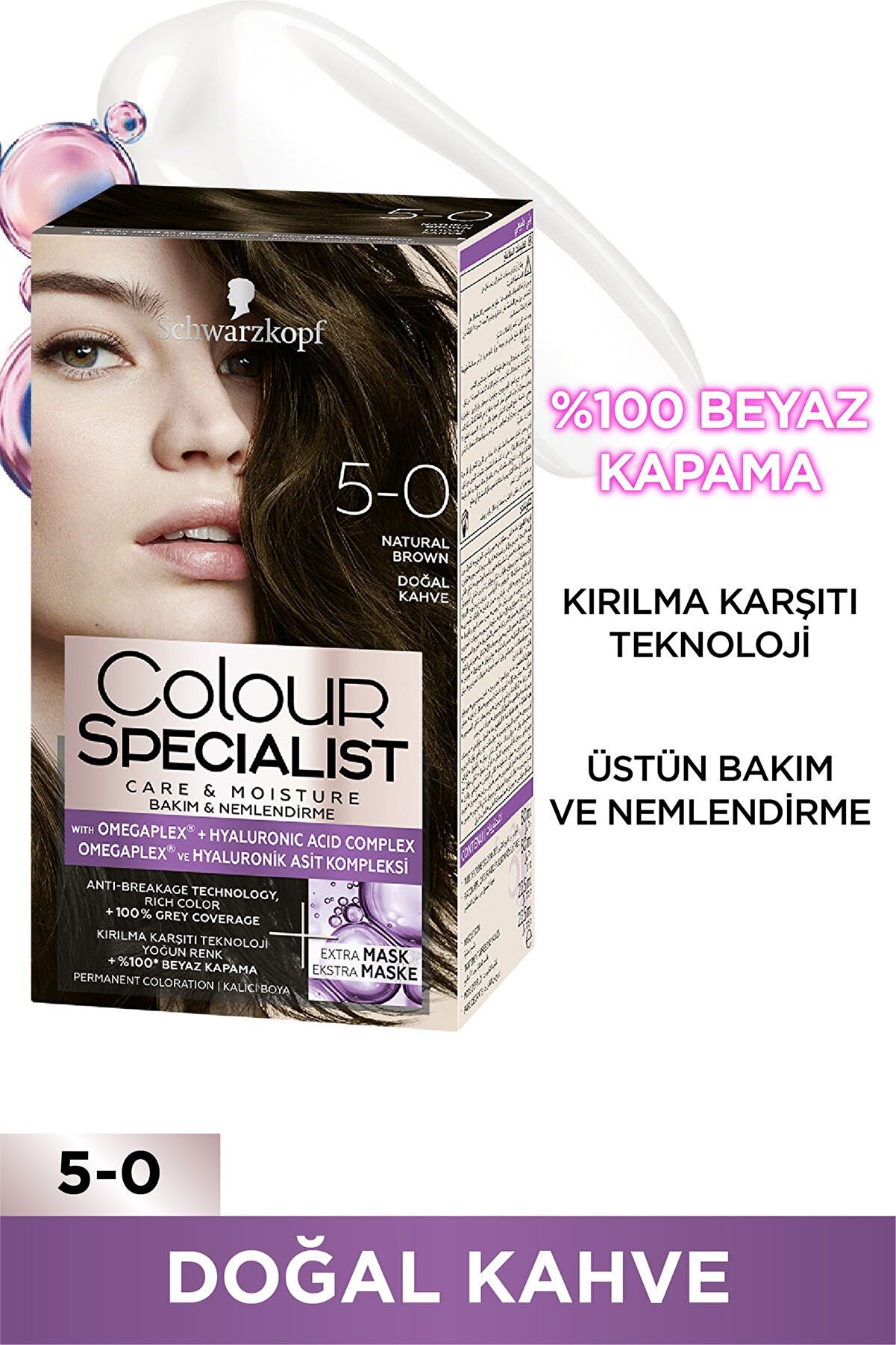 Schwarzkopf Doğal Kahve  Saç Boyası Color Specialist No: 5.0