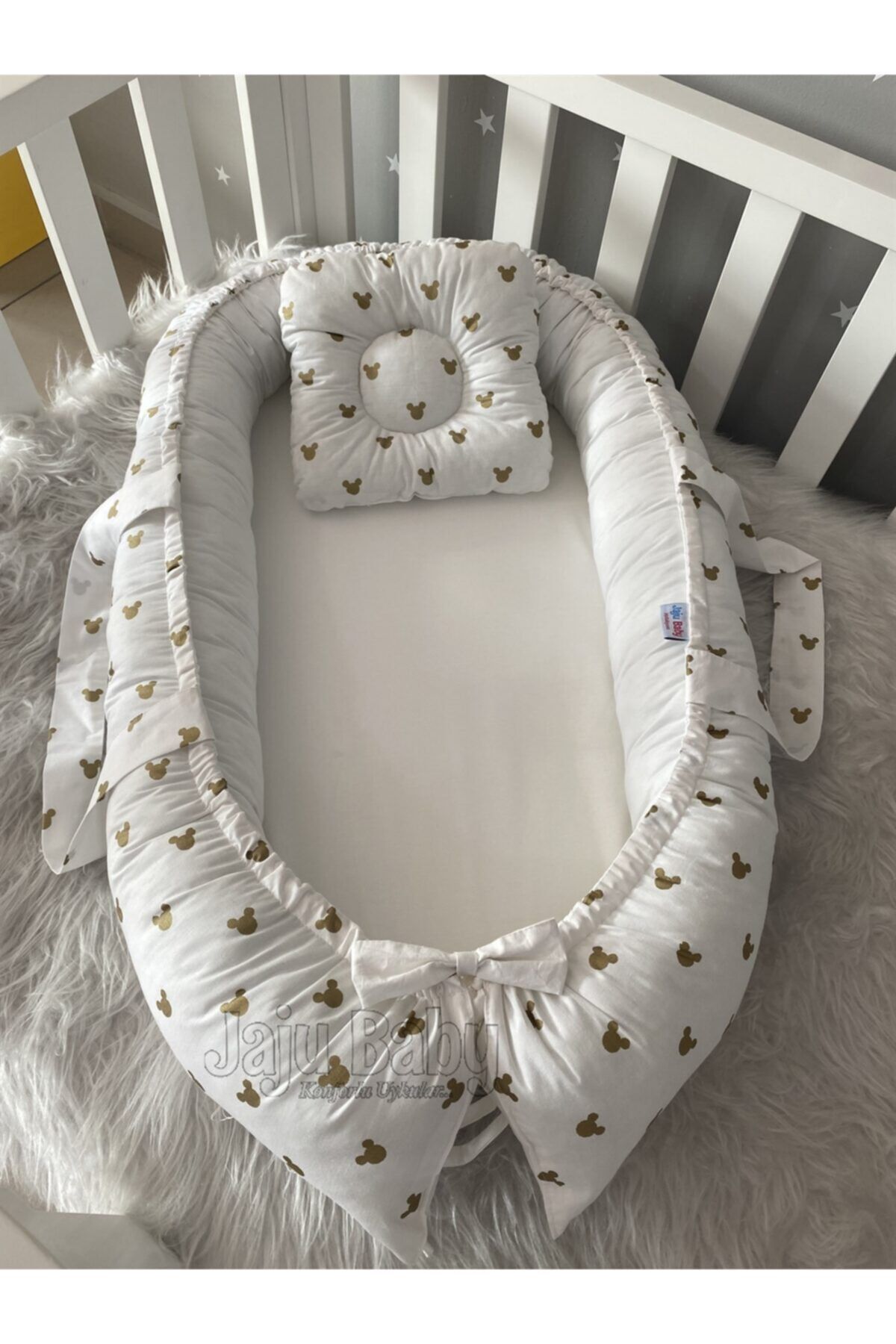 Jaju Baby Nest Gold Tasarım Lüx Tasarım Jaju-babynest Anne Yanı Bebek Yatağı