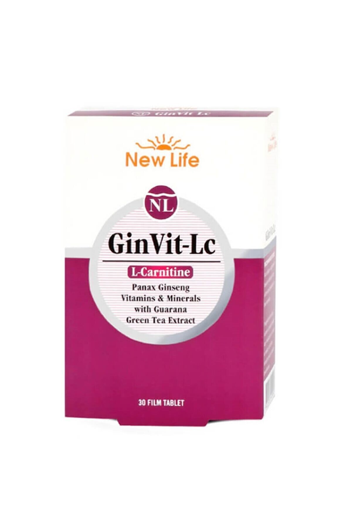 New Life Newlife Ginvit-lc L- Carnitine 30 Film Tablet
