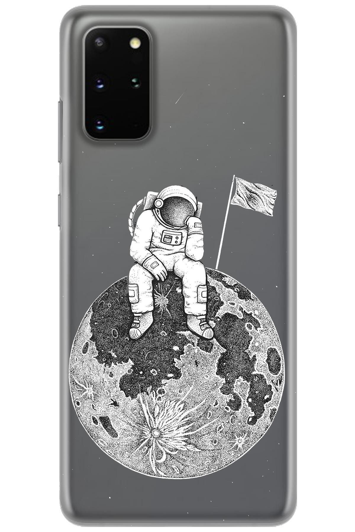 Samsung Galaxy S20 Plus Kılıf Hd Baskılı Kılıf - Astronot Yalnızlığı