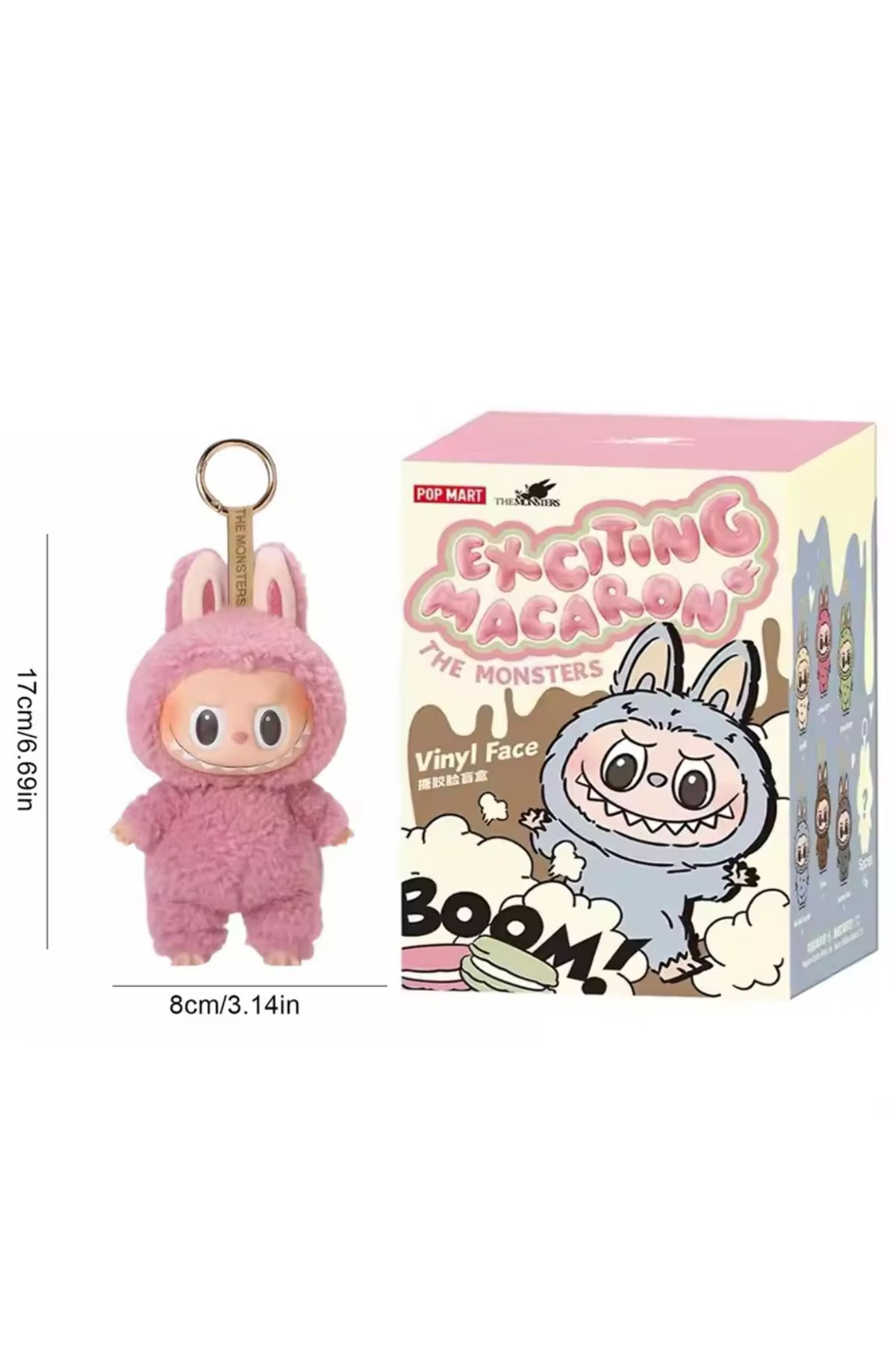 Pop Mart Labubu Have A Seat, Exciting Macaron The Monsters, Biginto Energy Labubu