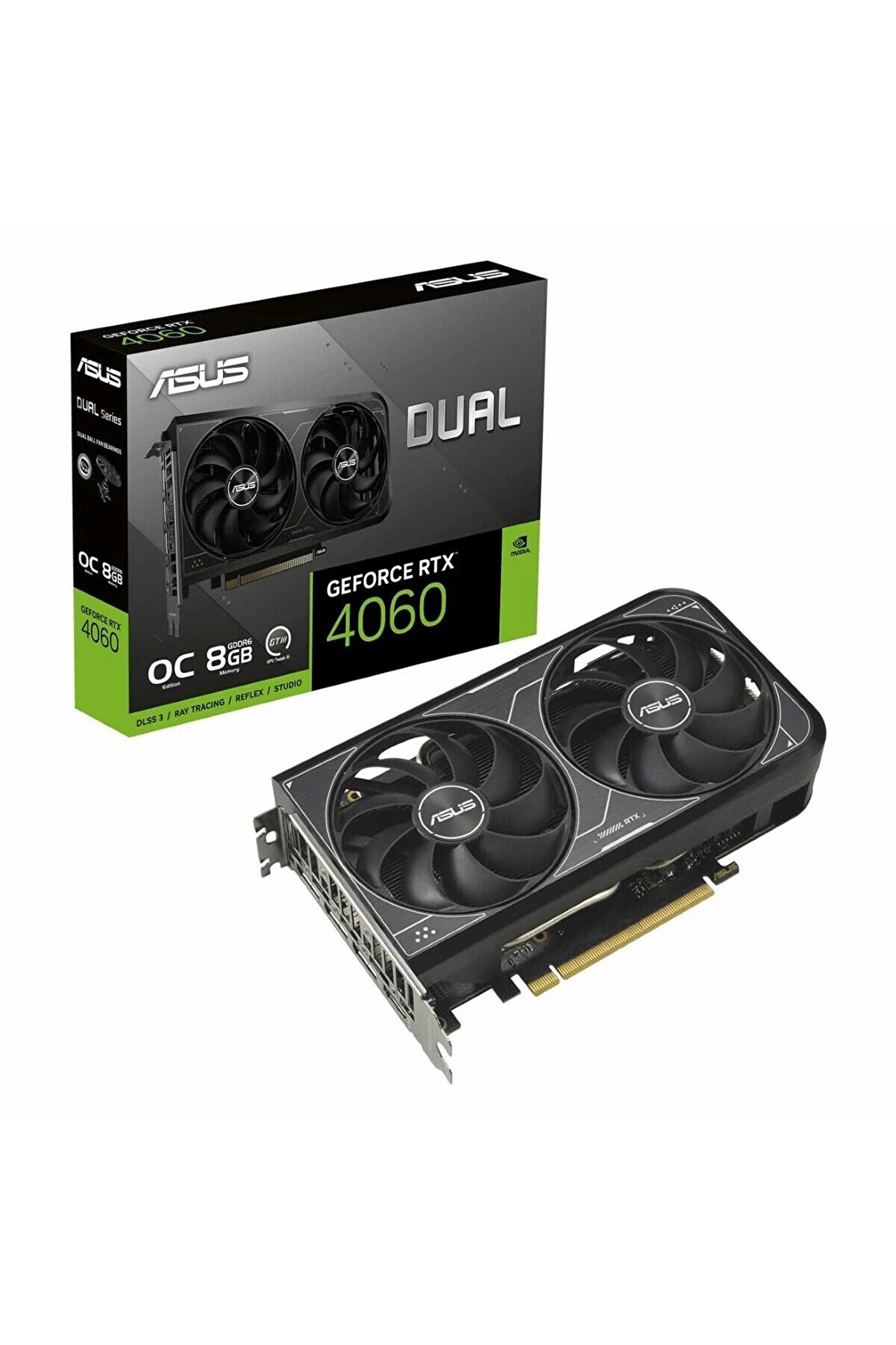Dual GeForce RTX 4060 OC 8GB GDDR6 128Bit HDMI/DP Ekran Kartı
