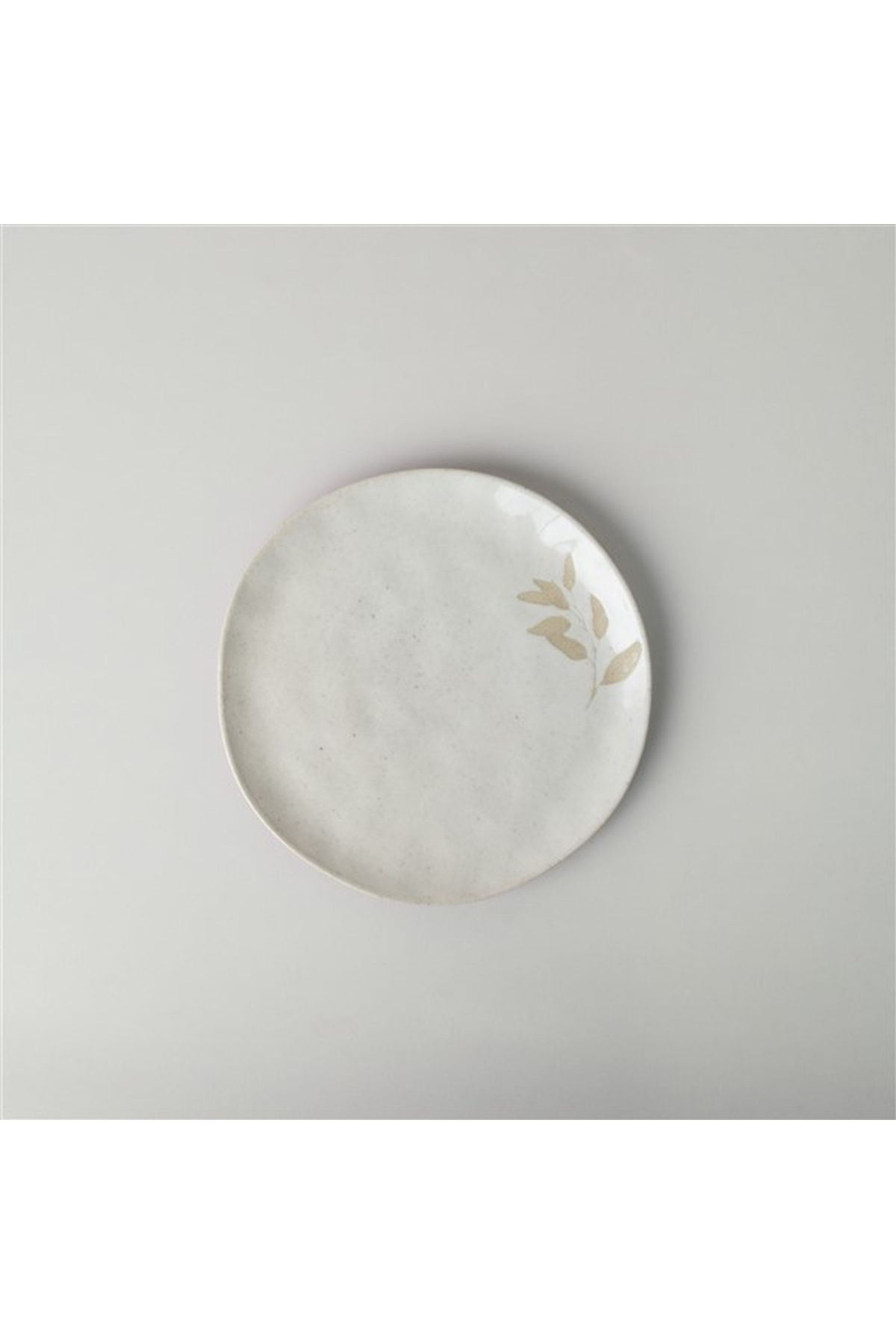 Linens Laurel Seramik 26 Cm Servis Tabağı Ekru
