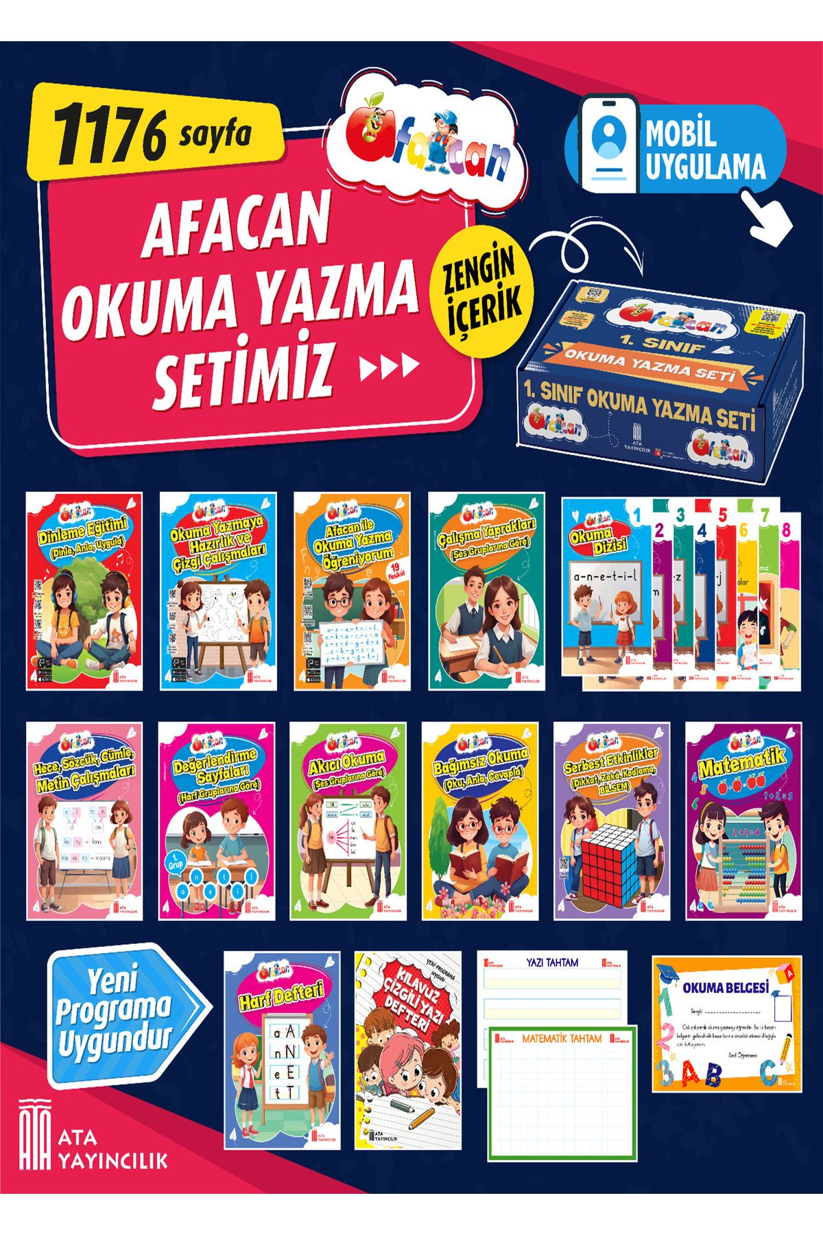 Ata Yayıncılık 1. Sınıf Afacan Okuma Yazma Seti