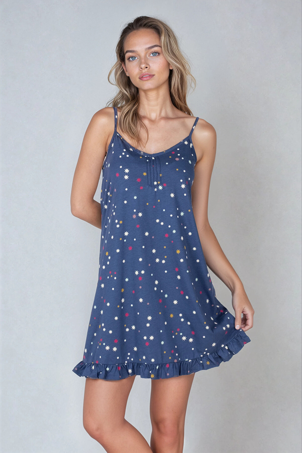 Genel Markalar Kadın Modal Pamuk Gecelik - Yumuşak Dokulu Ev Giyim