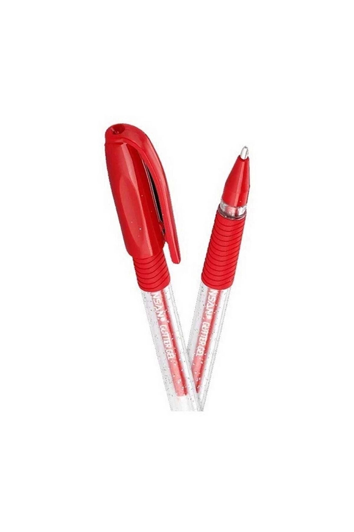 PENSAN GLITTER SİMLİ JEL KALEM 1 MM KIRMIZI